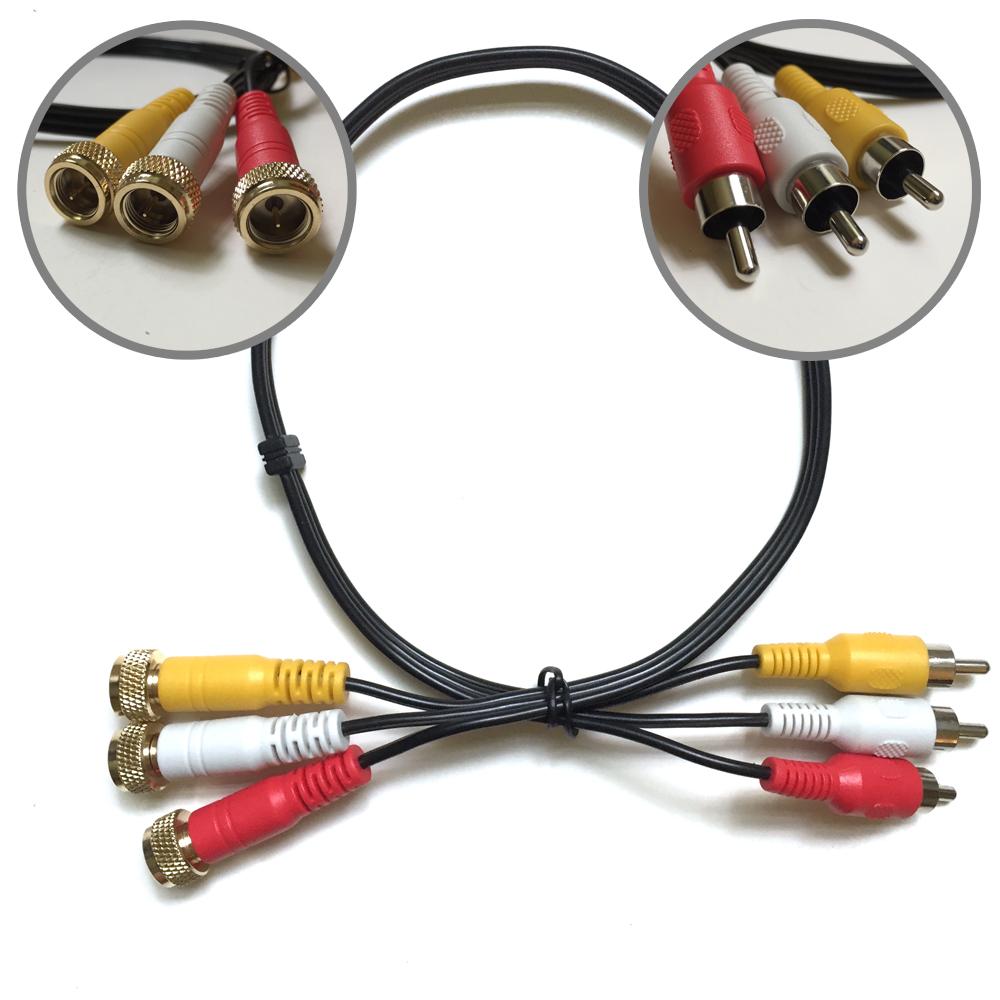 MINI RCA-RG6 F Connector + 20in RCA Cable