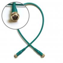 RG6 Male Green Coaxial Cable
