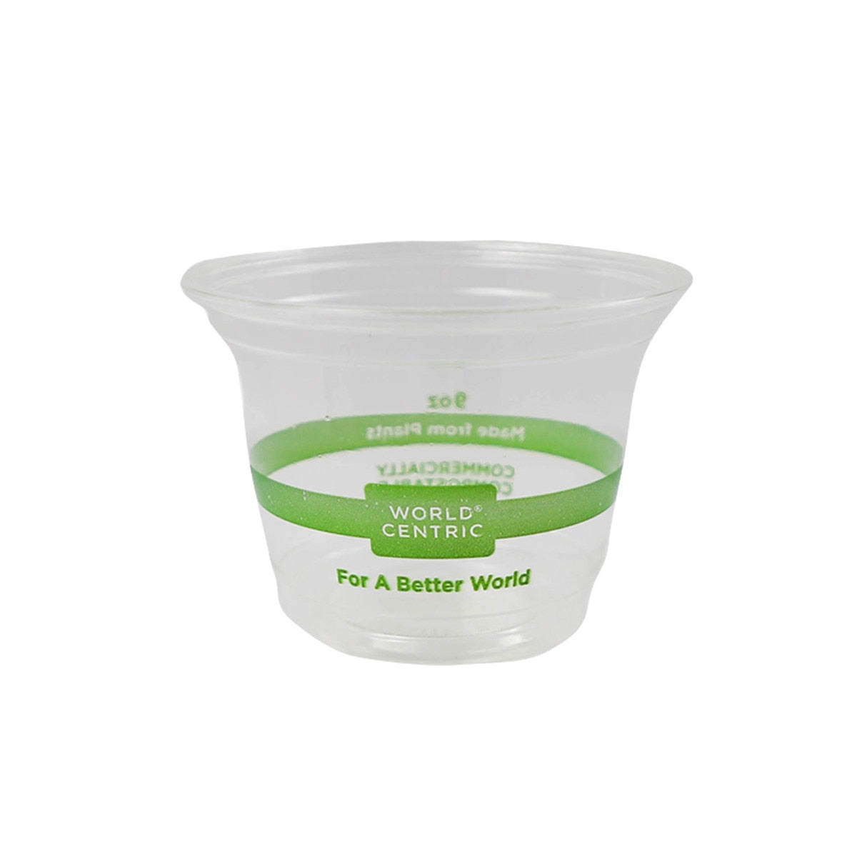 World Centric NoTree Clear Cold Cup, 9 oz, Squat, Clear (QTY 1000), SKU CP-CS-9Q