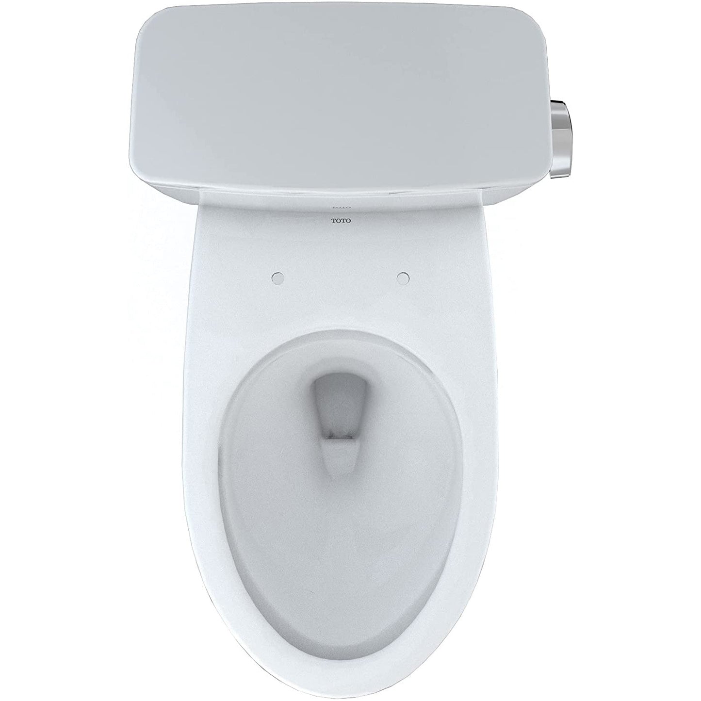 TOTO Drake 2-Piece Elongated Toilet with CeFiONtect and 1.28 GPF Tornado Flush, Right-Hand Lever, CST776CERG#01