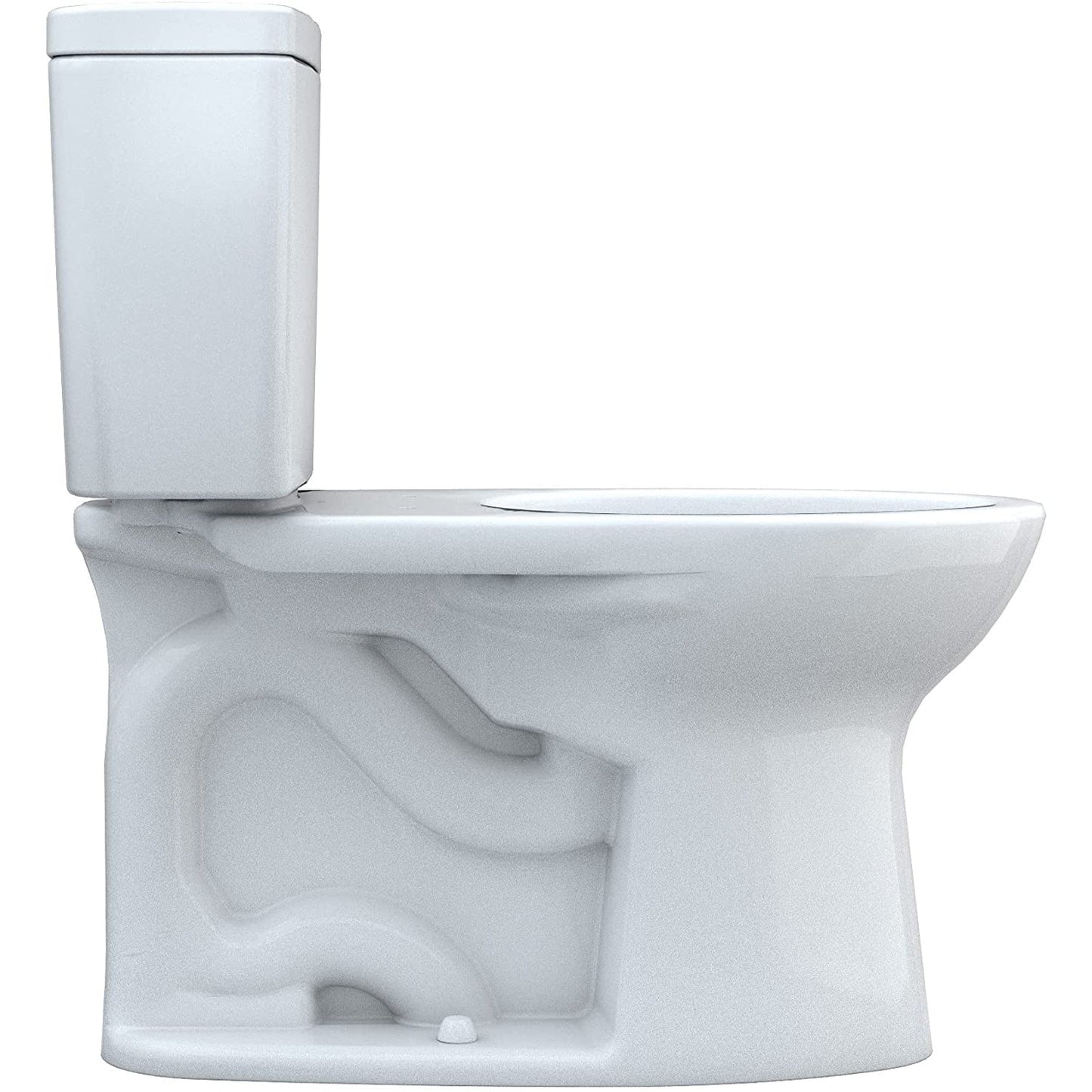 TOTO Drake 2-Piece Elongated Toilet with CeFiONtect and 1.28 GPF Tornado Flush, Right-Hand Lever, CST776CERG#01