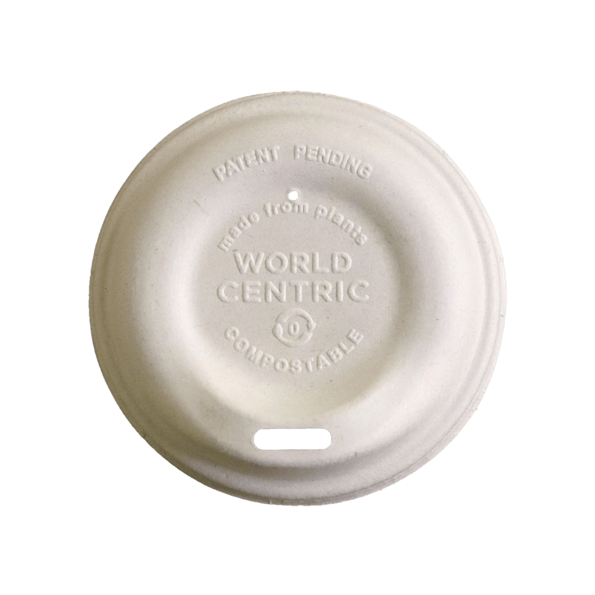 World Centric 8 oz Fiber Hot Cup Lid Compostable Plant Fiber Lid (QTY 1000), SKU CUL-FB-8-LF