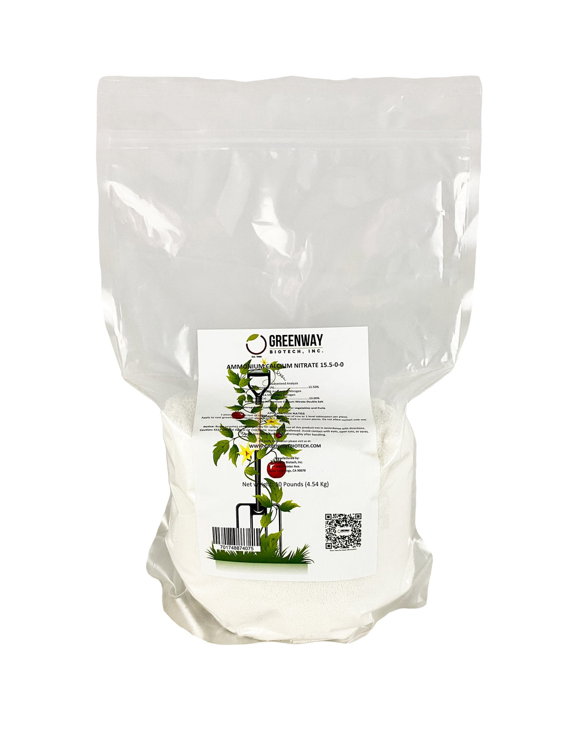 Calcium Nitrate Fertilizer 15.5-0-0 with 19% Calcium