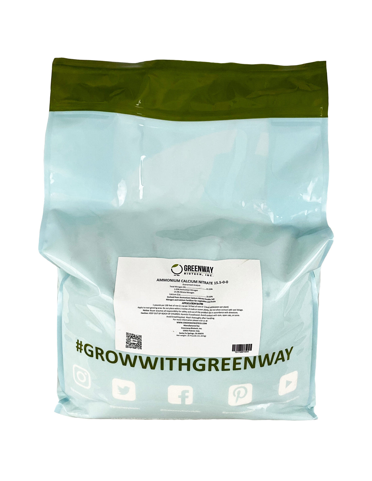 Calcium Nitrate Fertilizer 15.5-0-0 with 19% Calcium