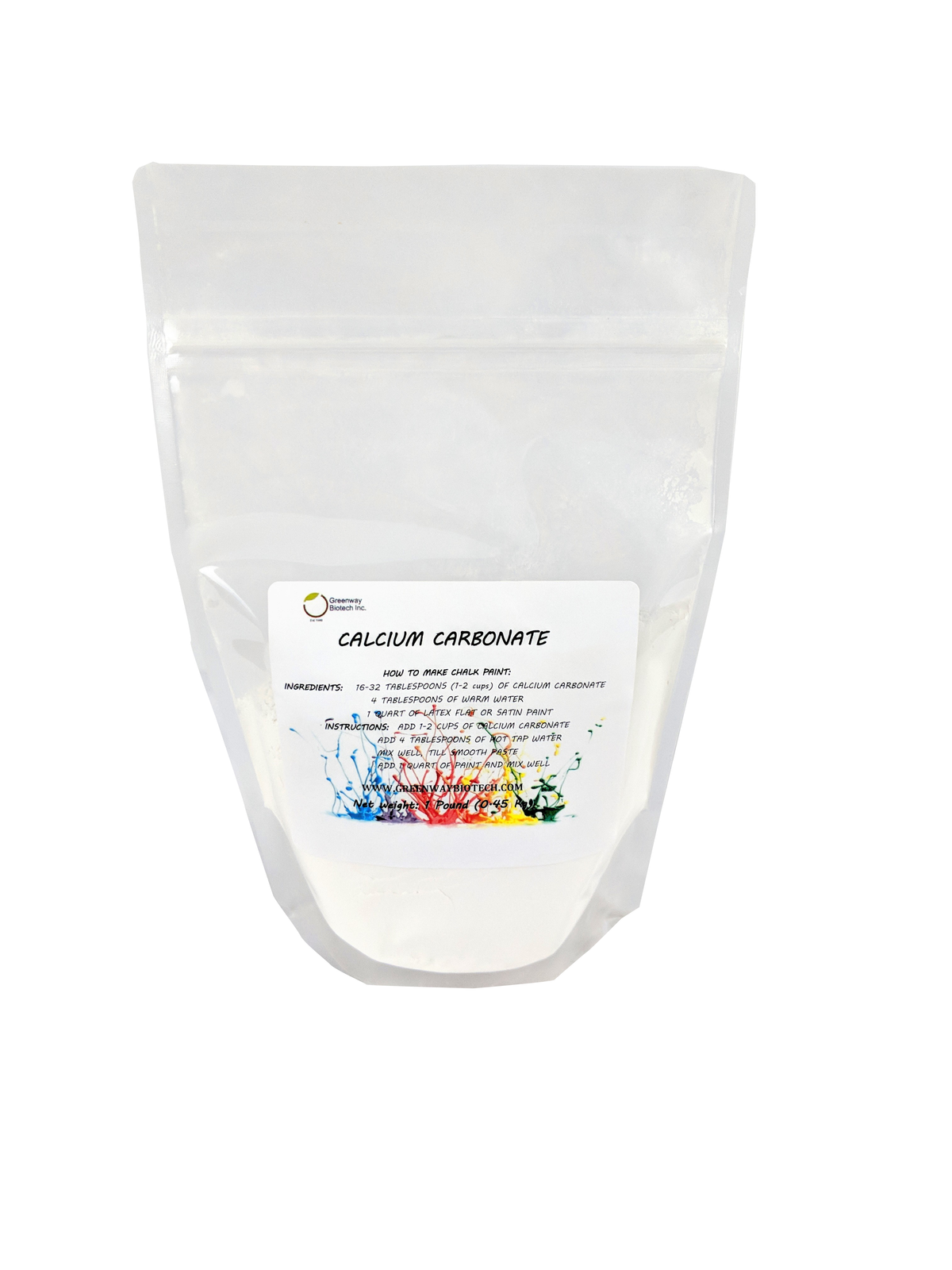 Calcium Carbonate Powder, 200 Mesh Chalk Paint Additive