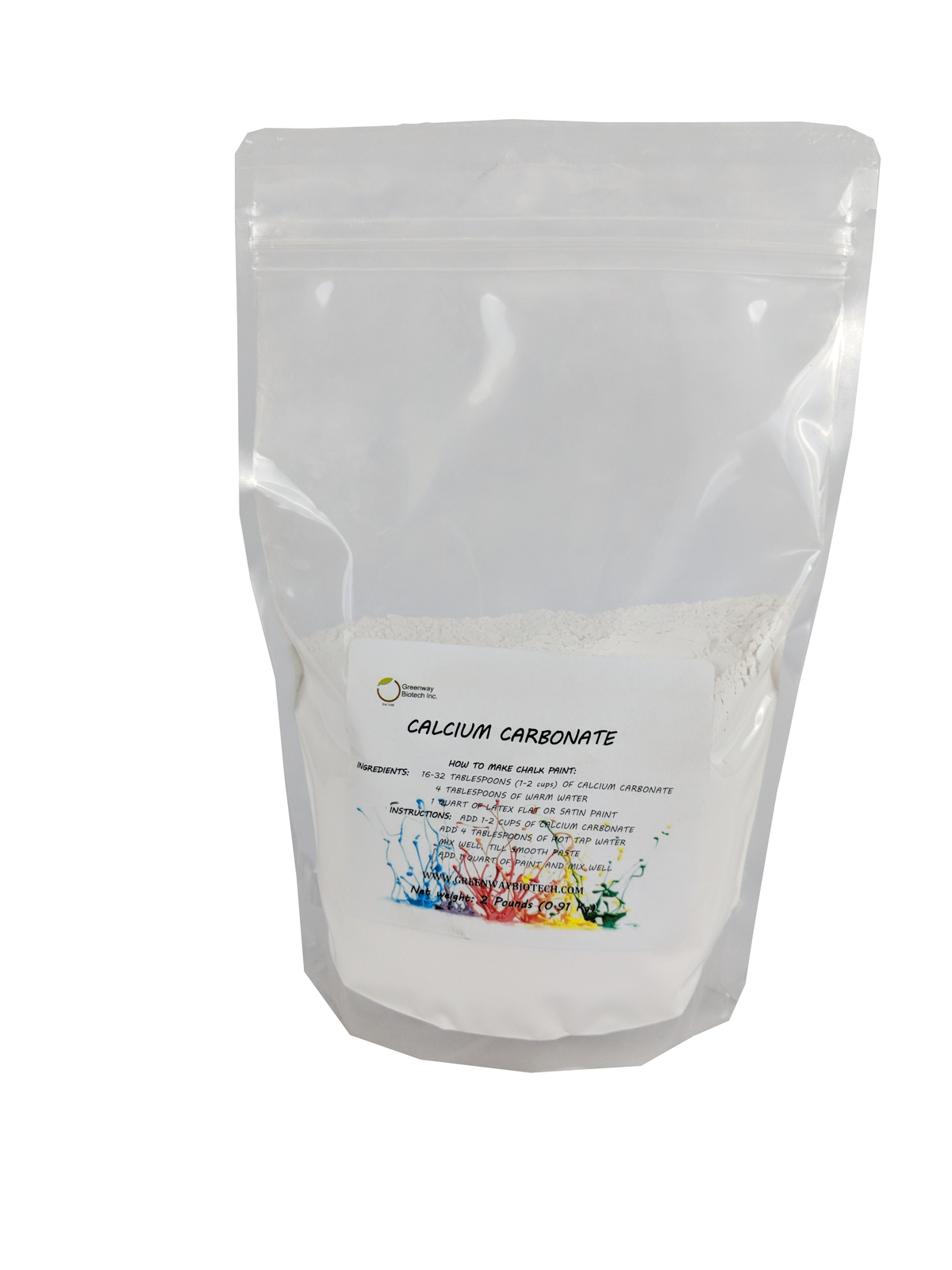 Calcium Carbonate Powder, 200 Mesh Chalk Paint Additive