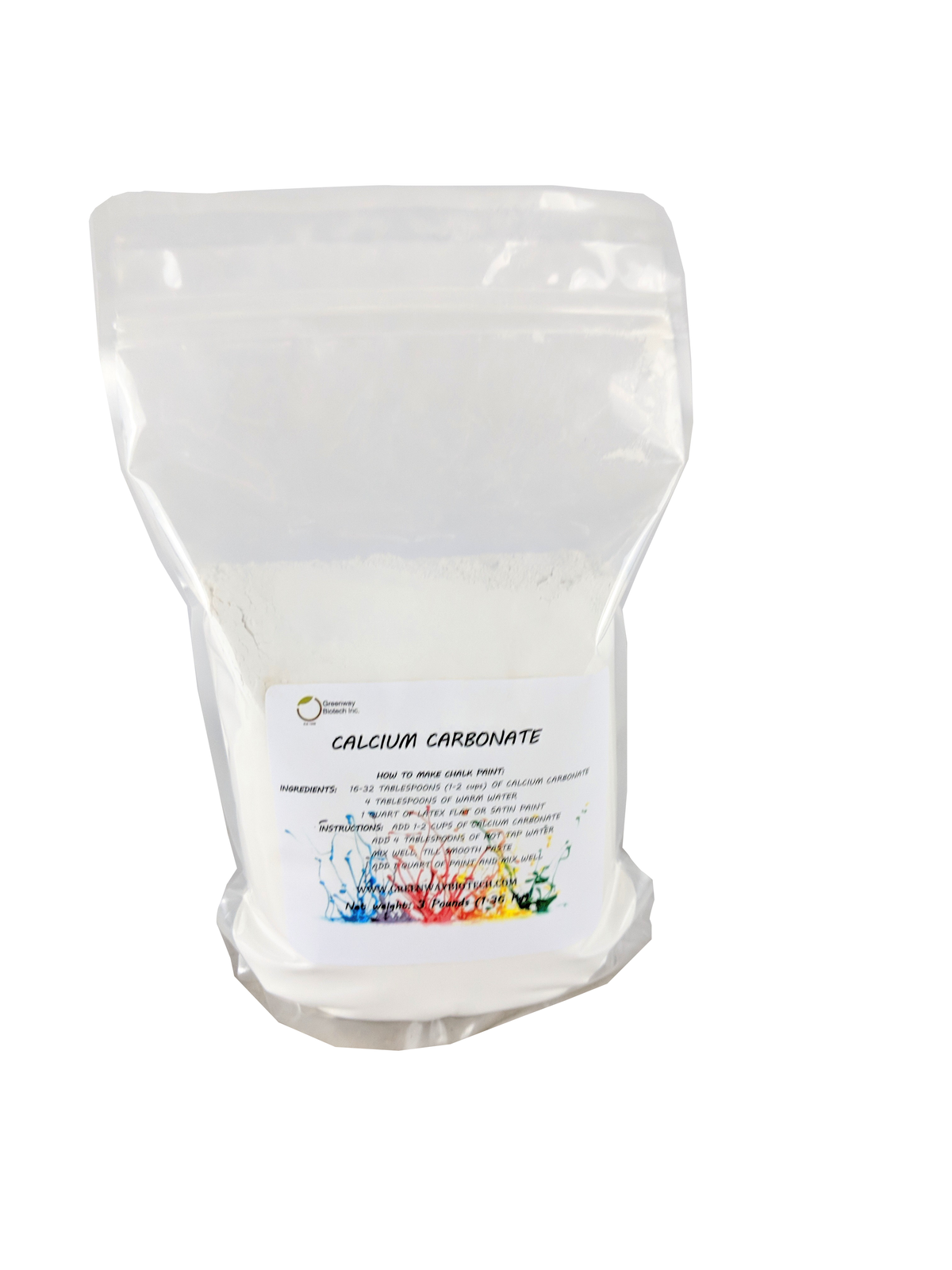 Calcium Carbonate Powder, 200 Mesh Chalk Paint Additive
