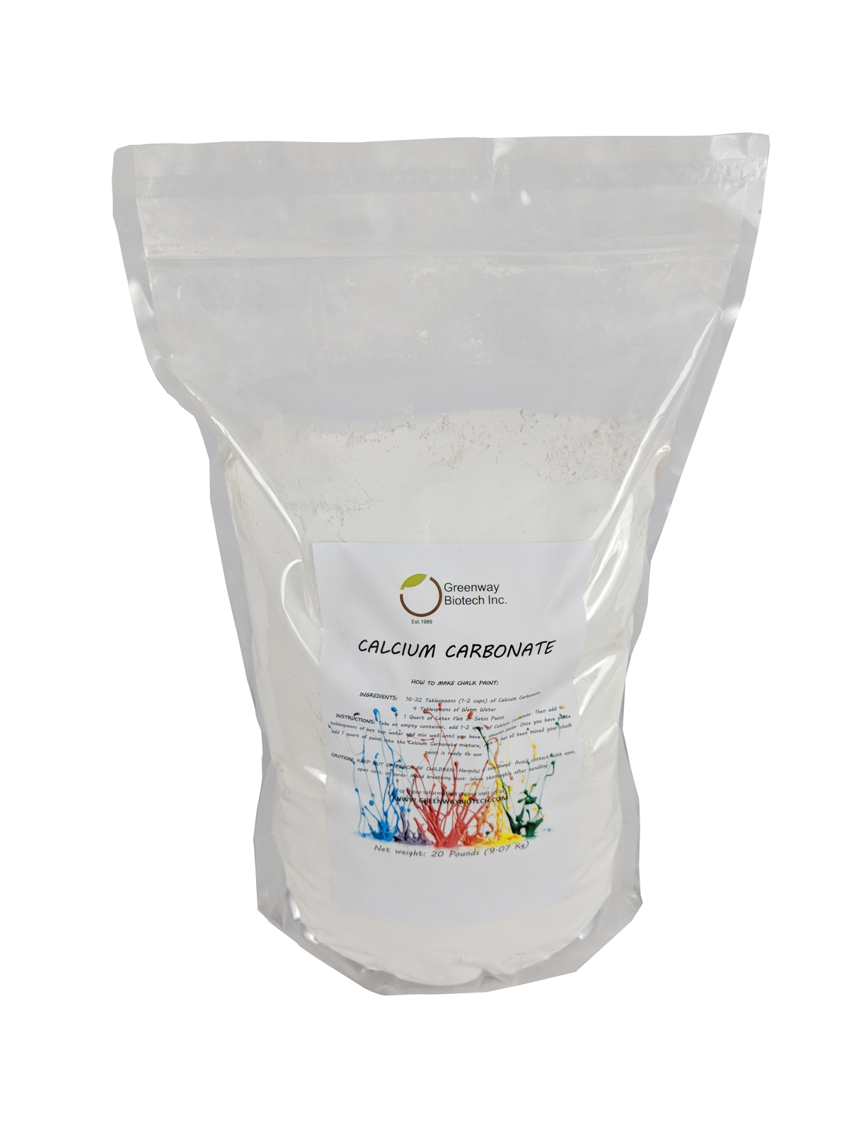 Calcium Carbonate Powder, 200 Mesh Chalk Paint Additive