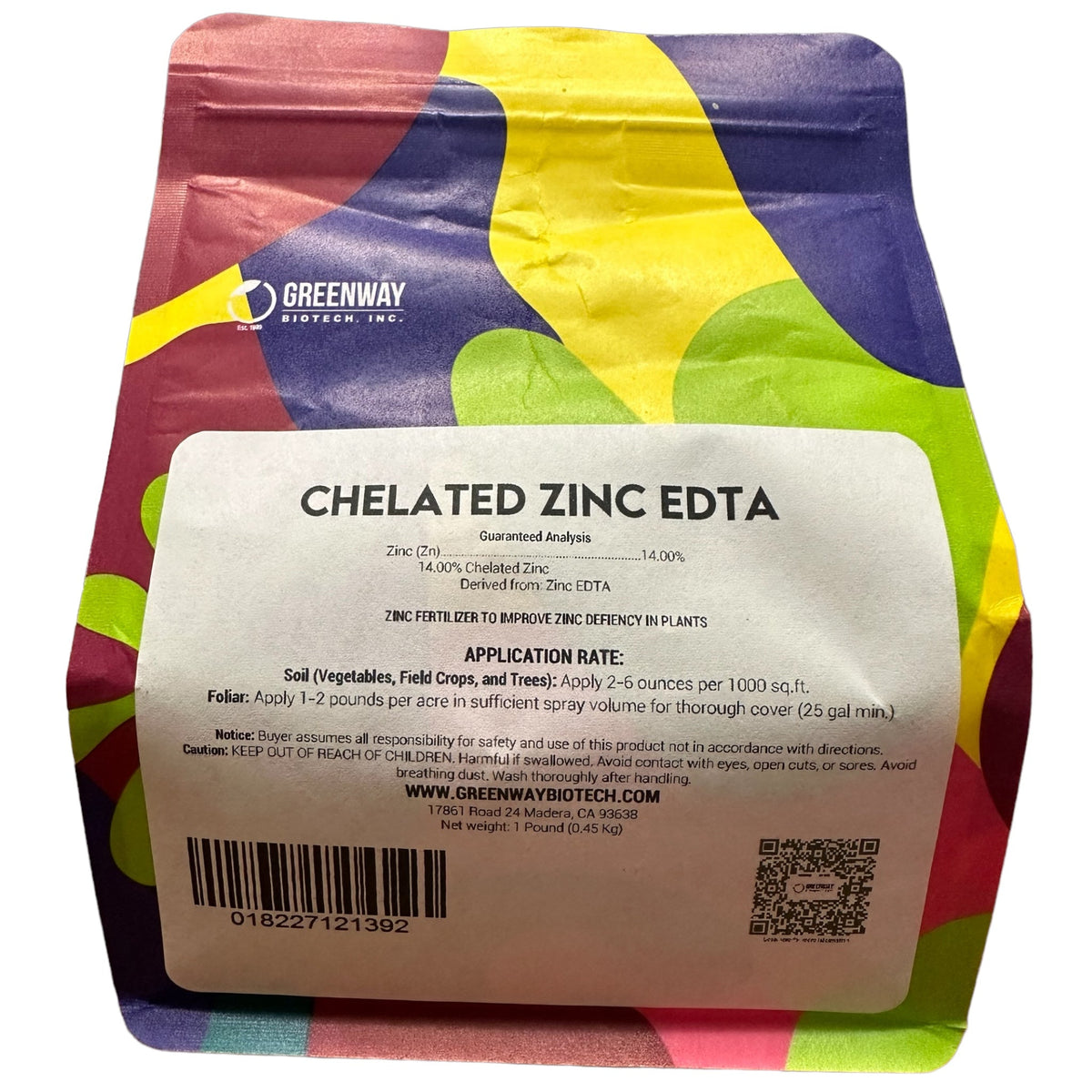 Chelated Zinc EDTA Fertilizer 14% Zn