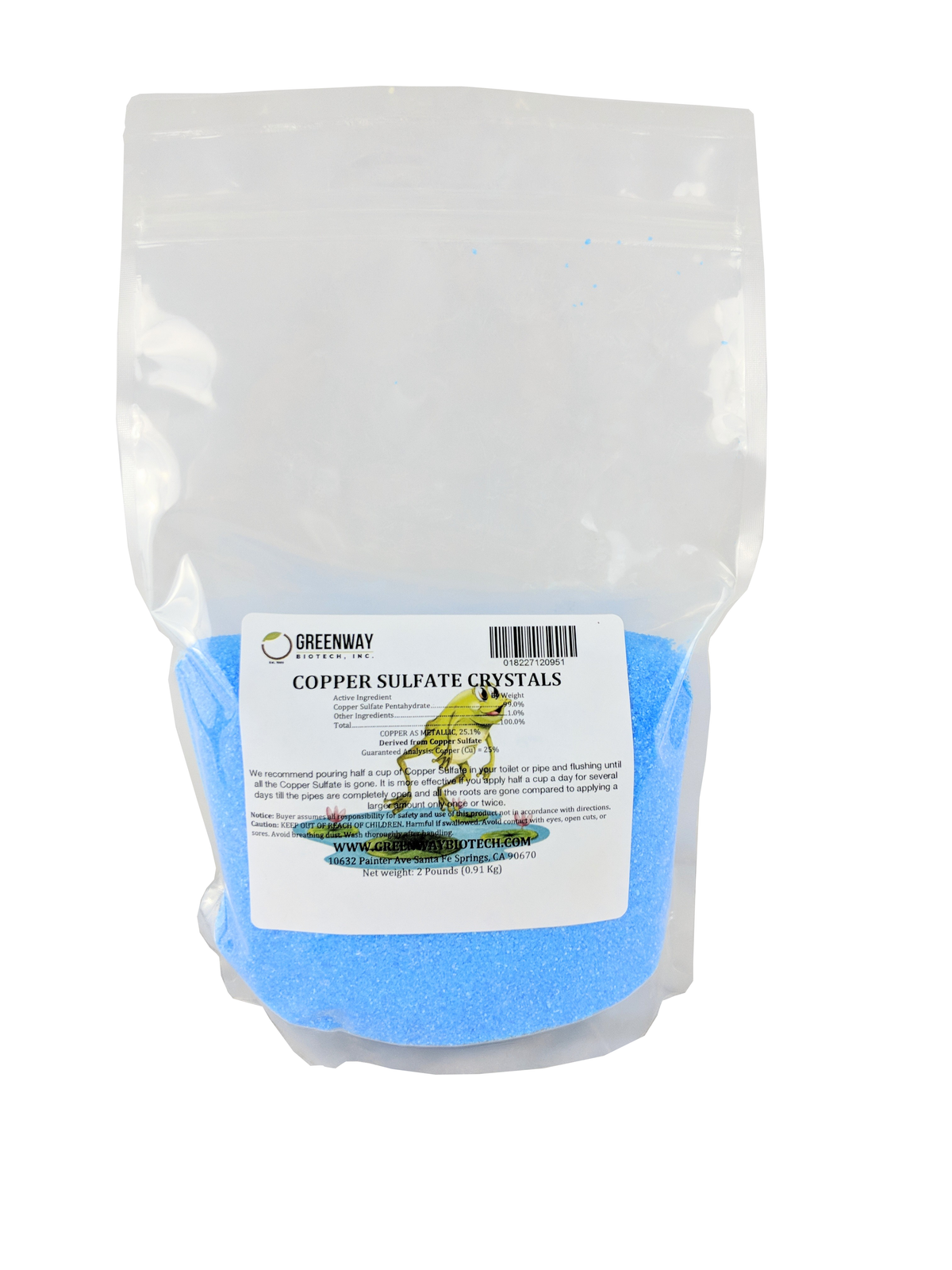 Copper Sulfate Fertilizer Crystals 25% Cu (99% Pentahydrate)