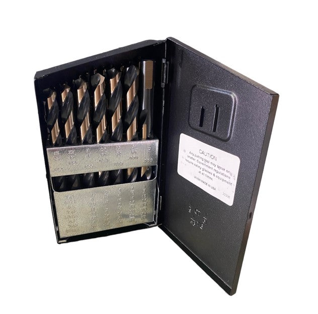 29 Piece Drill Bit Set (3 Flats) 190 AQF in metal box