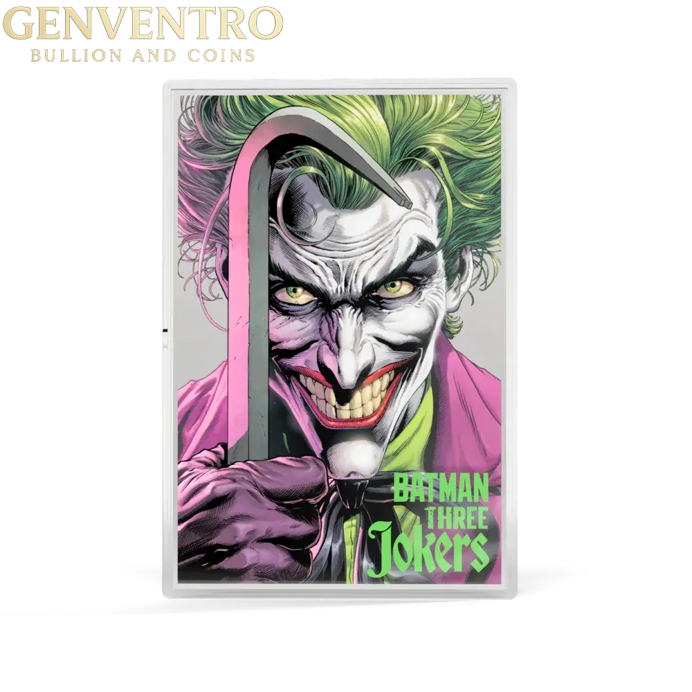 Agoro 1 oz Silver Batman Three Jokers #1 - The Clown - CHASER - BRAND NEW SEALED