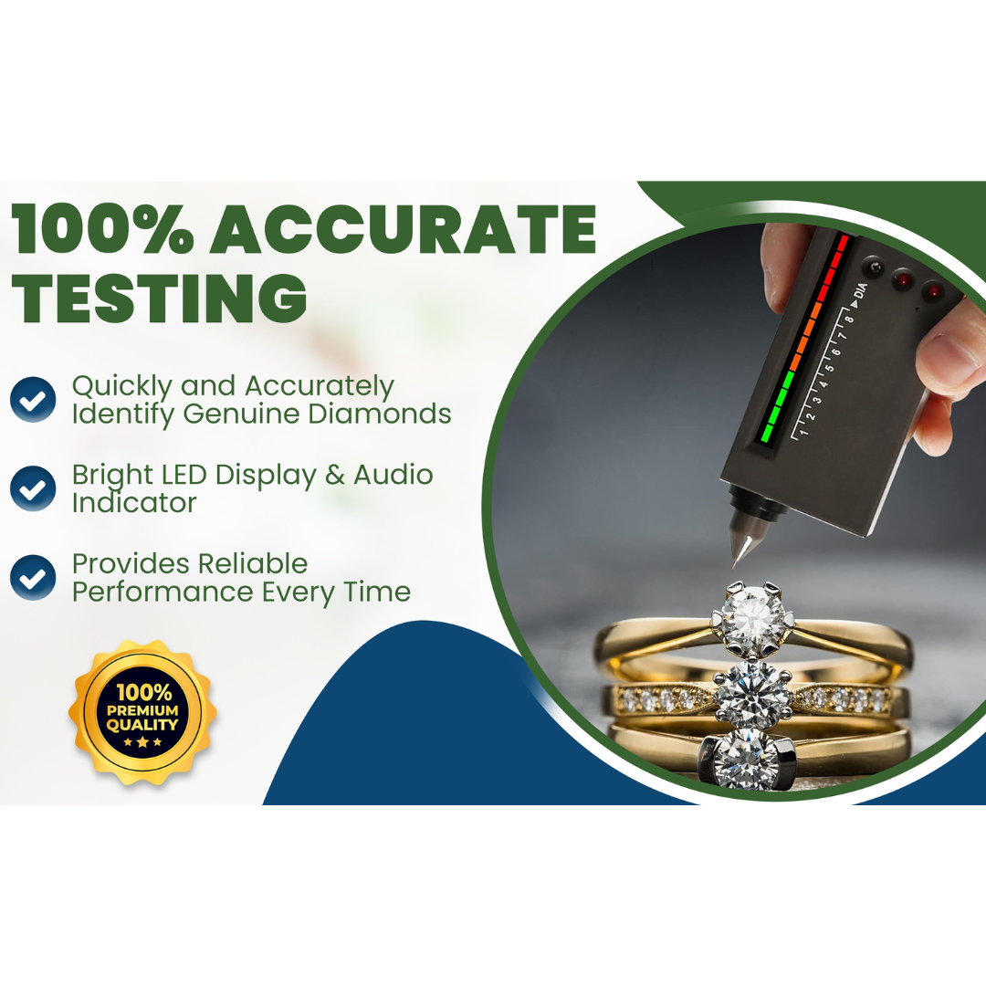 GTE Digital Diamond Tester – Electronic Gemstone & Jewelry Testing Tool