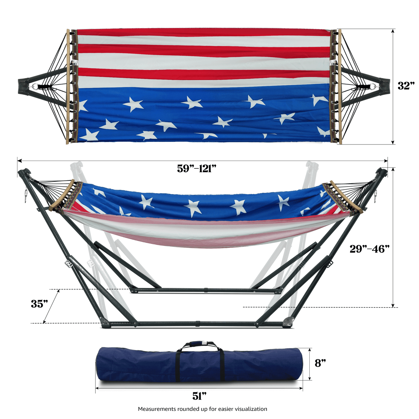 Tranquillo Universal Canvas Hammock Medium Size for Ultimate Comfort and Style