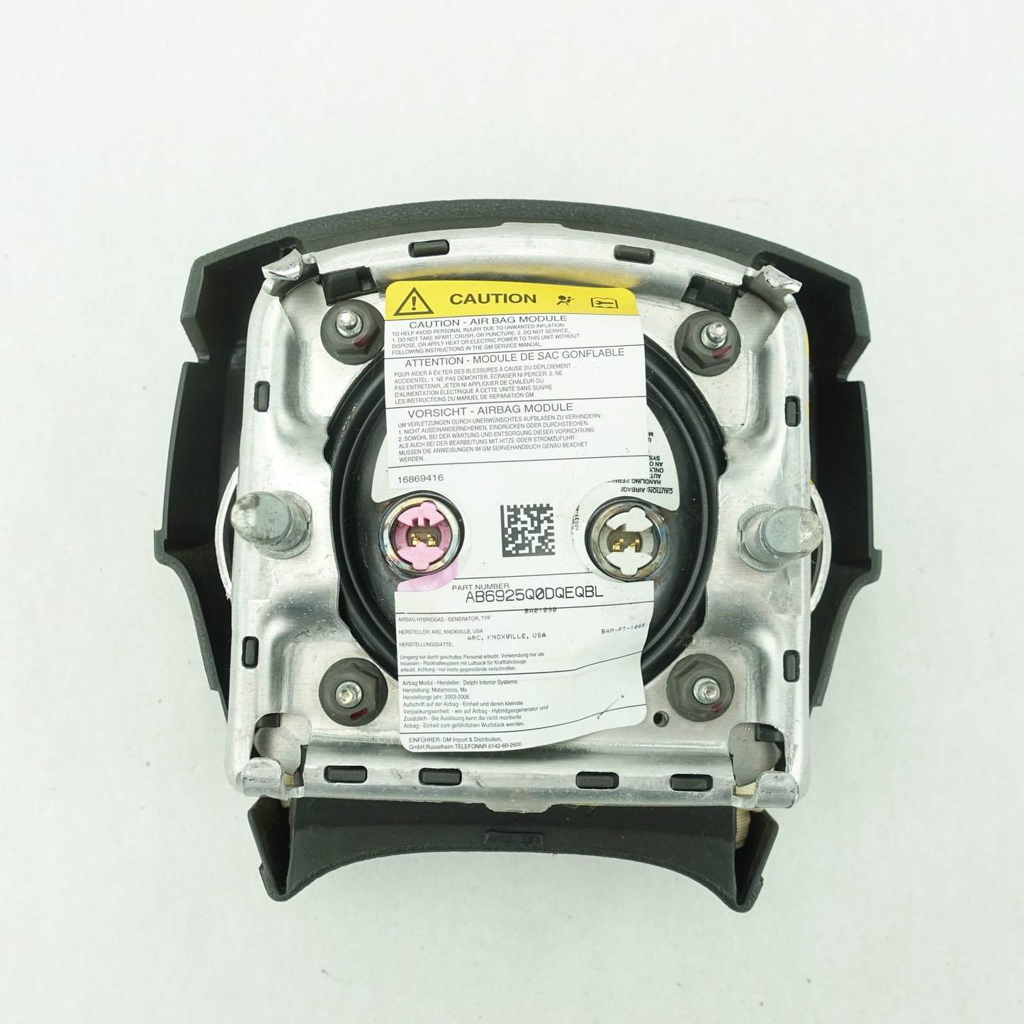 2004 2005 2006 Cadillac Escalade ESV EXT Steering Wheel Airbag Air Bag Black