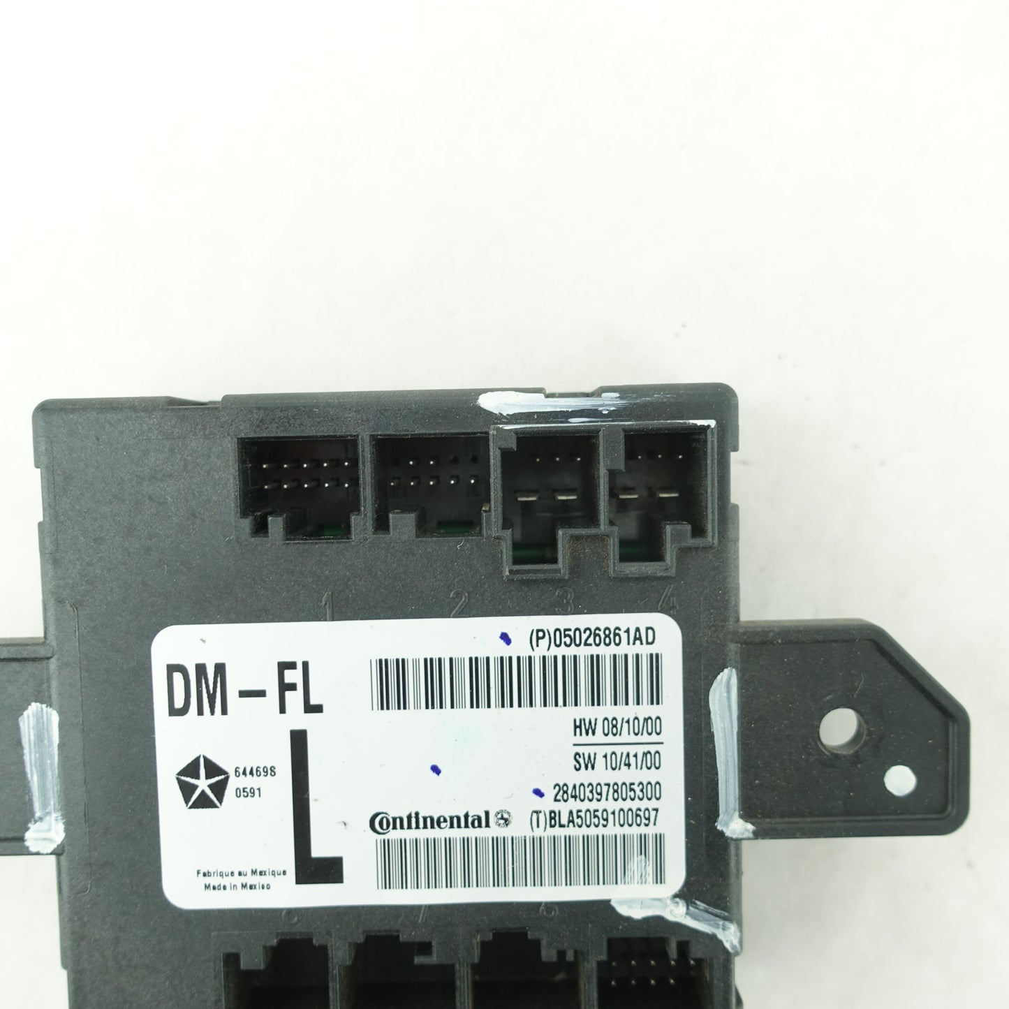 2011 2012 2013 2014 Town & Country Driver Left Front Door Hub Module Control
