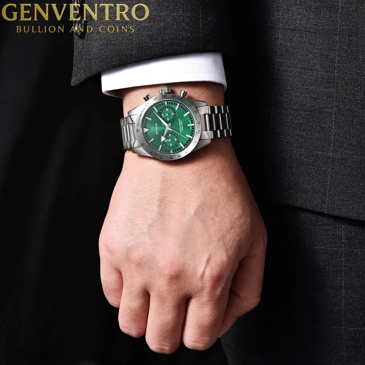 BERSIGAR OCULAR 1766 Stainless Steel Green Dial