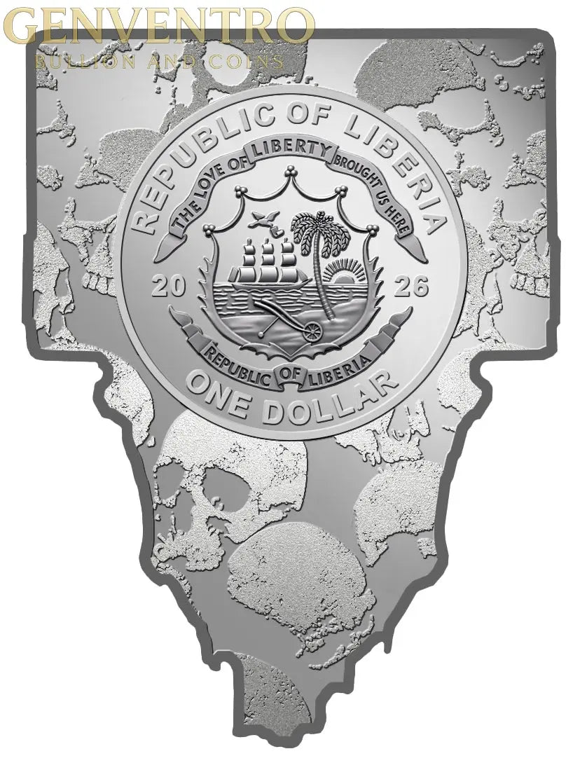 2026 Liberia Dead Beat 30g ZnAI Coin New in Capsule w/COA