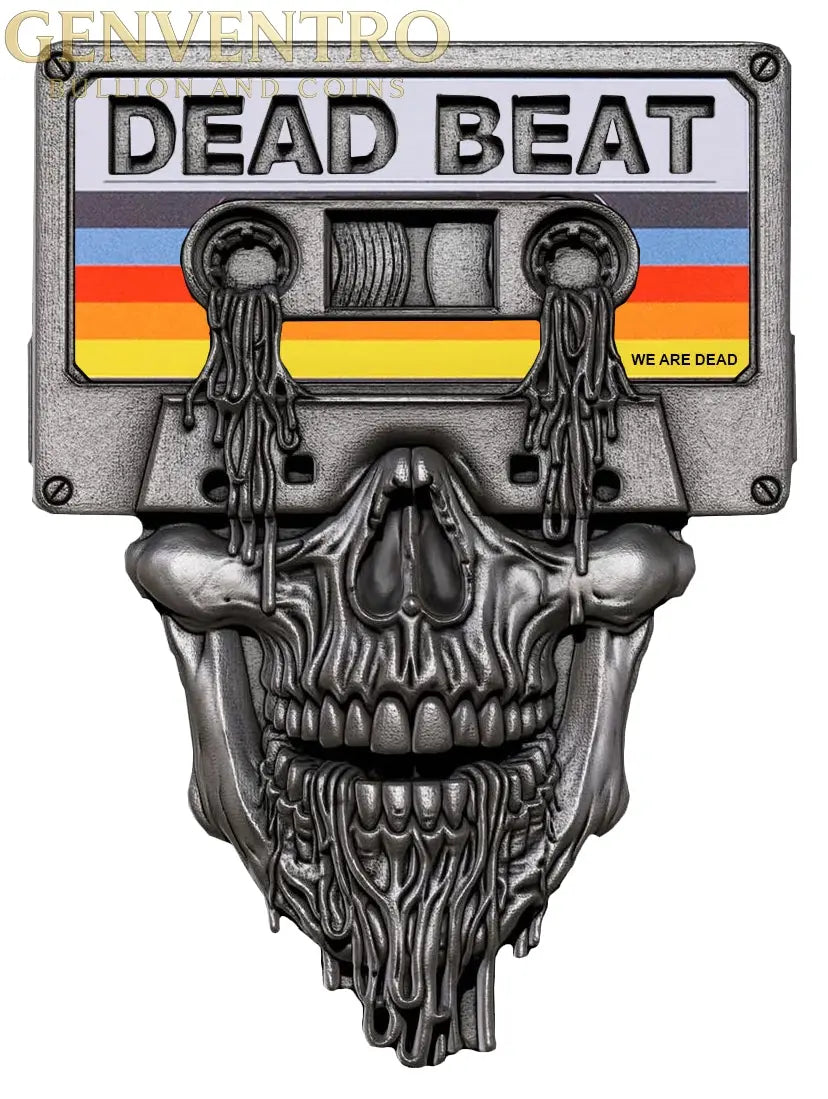 2026 Liberia Dead Beat 30g ZnAI Coin New in Capsule w/COA