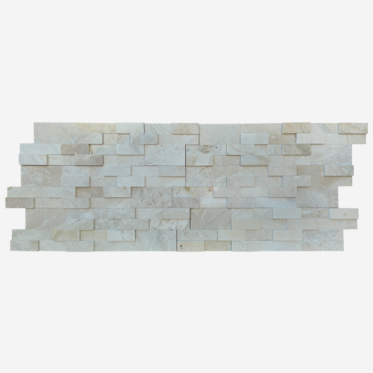 Diana Royal Stacked Stone 6"x24" Honed Marble Wall Tile
