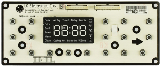 LG EBR89296403 Range Pcb Assembly Display