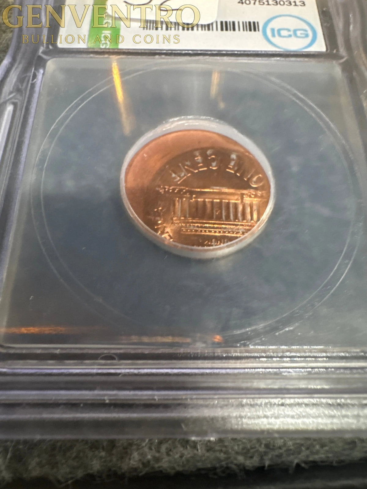 2000 Lincoln 1 cent Off Center Strike Error ICG Austin Hutto "Sin City Hoard"