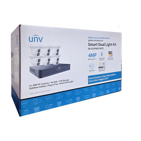 Uniview EK-S31P8DLT46 6x 4MP (NO HDD)