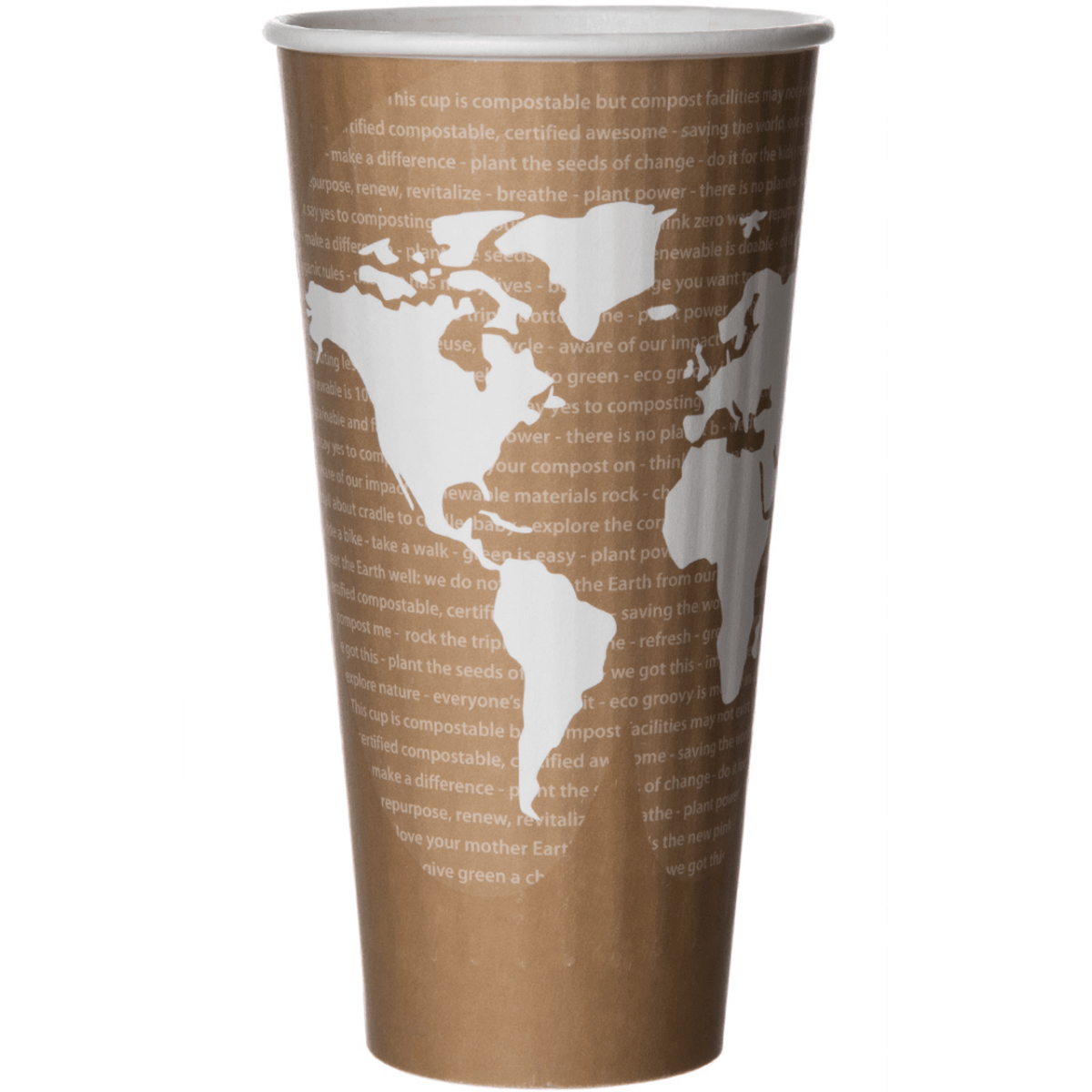 World Art Renewable & Compostable Insulated Hot Cups -20oz (QTY:600)