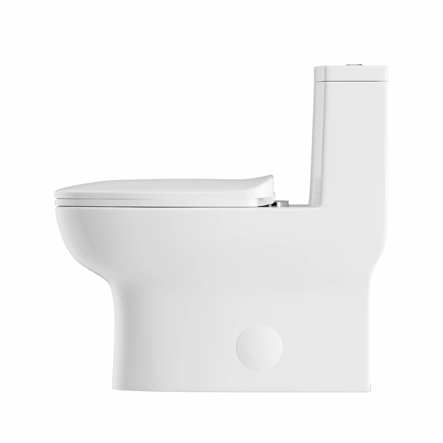 Salerno Elongated One-Piece Toilet – Side or Top Flush Button