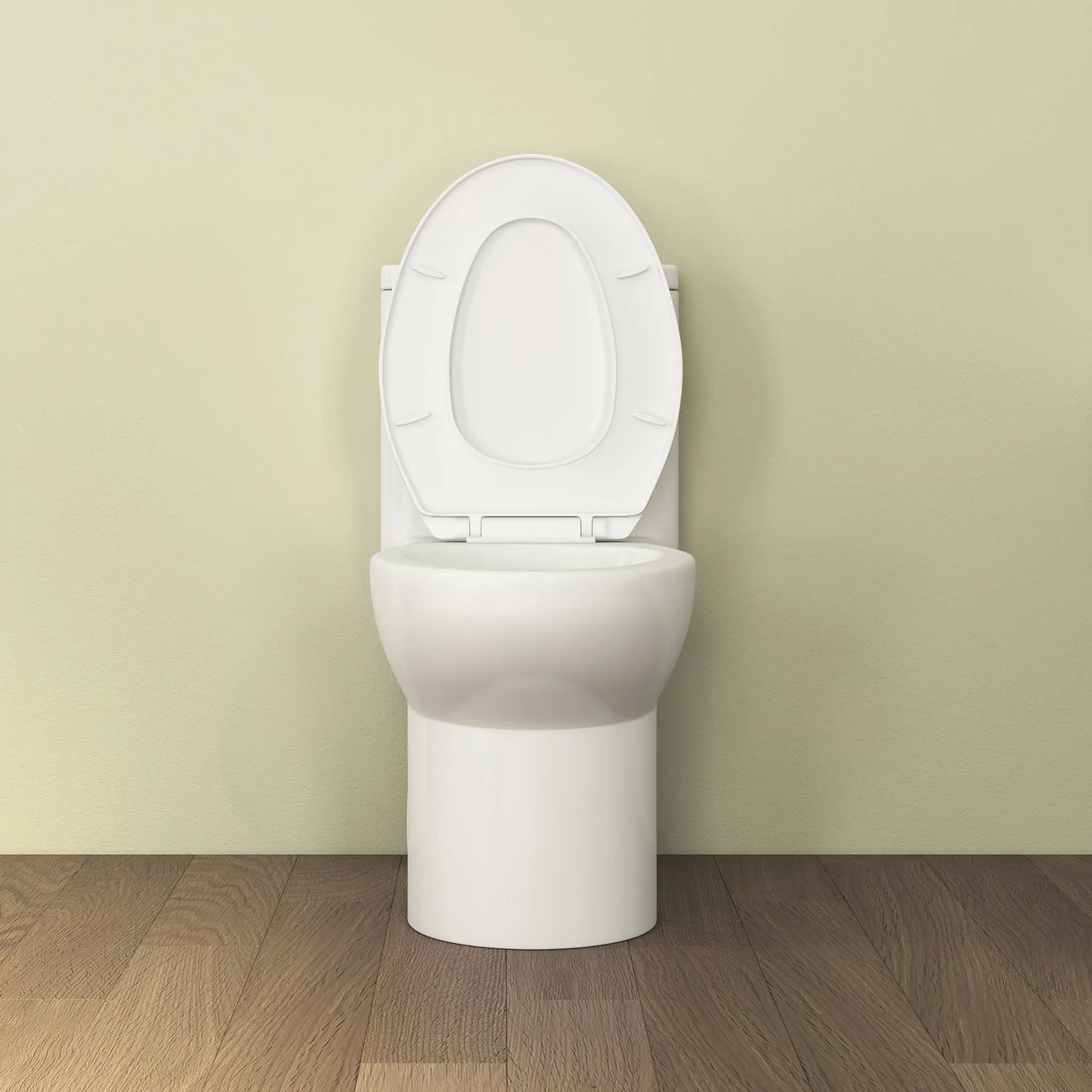 Dublin 1.1/1.6 GPF Elongated Chair Height One-Piece Toilet, Floor Mounted