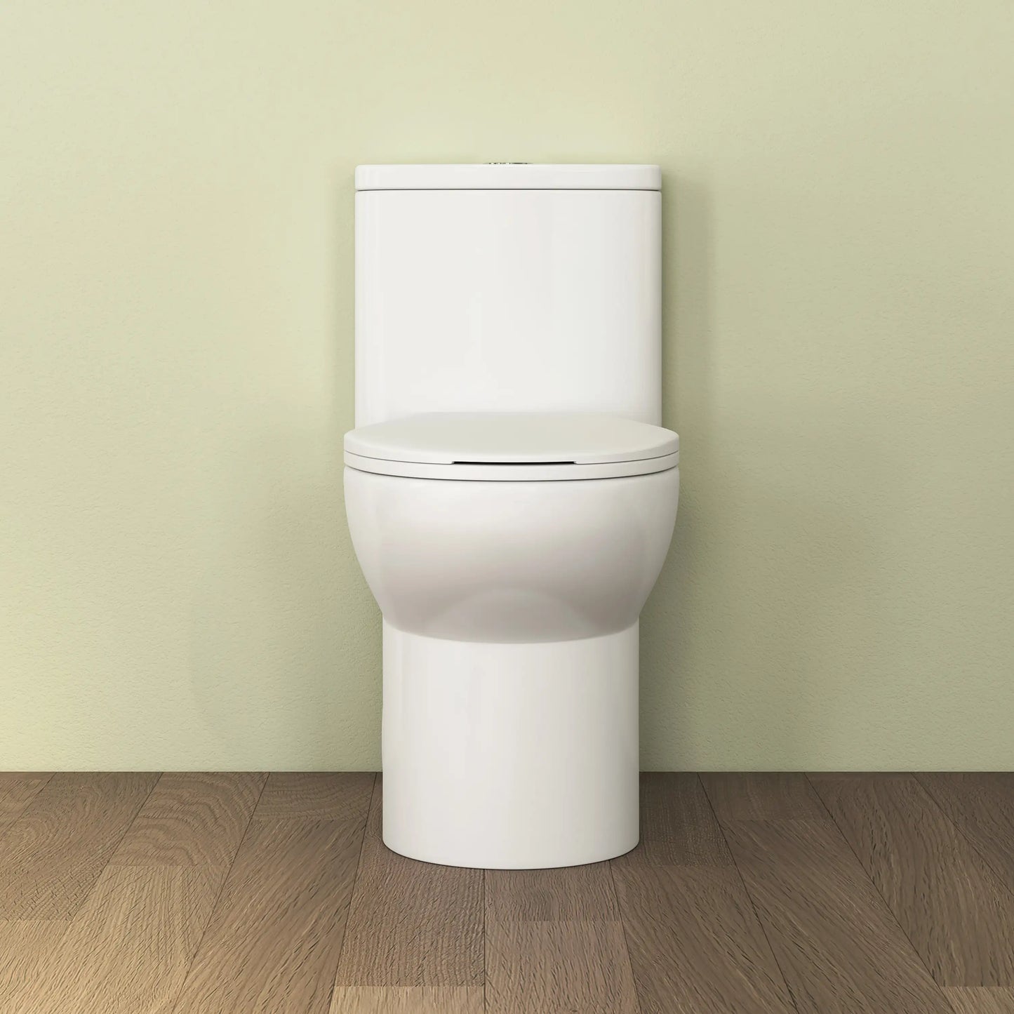 Dublin 1.1/1.6 GPF Elongated Chair Height One-Piece Toilet, Floor Mounted