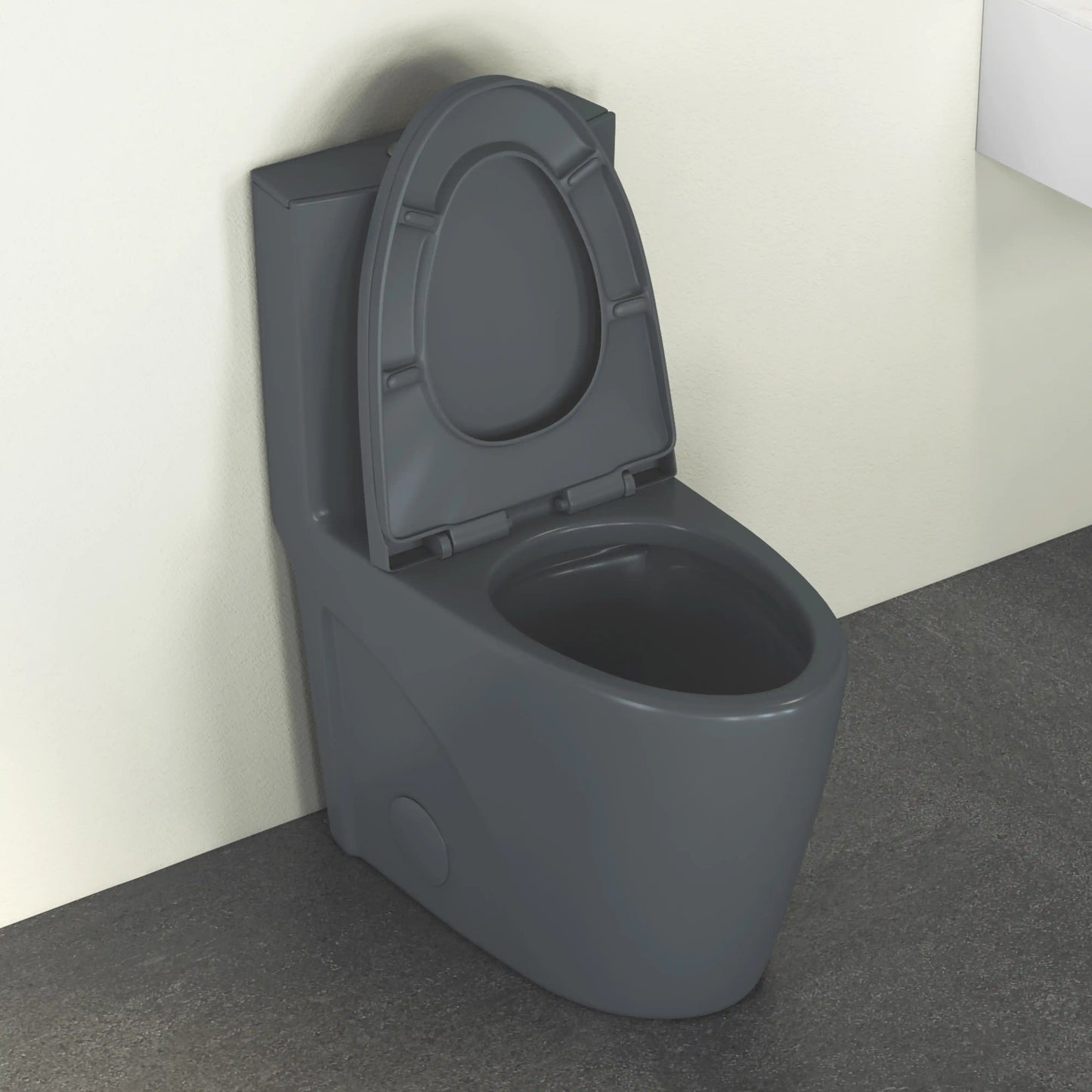 Reno One-Piece Chair Height Elongated Toilet, 1.1/1.6 GPF Dual Flush, Multiple Colors