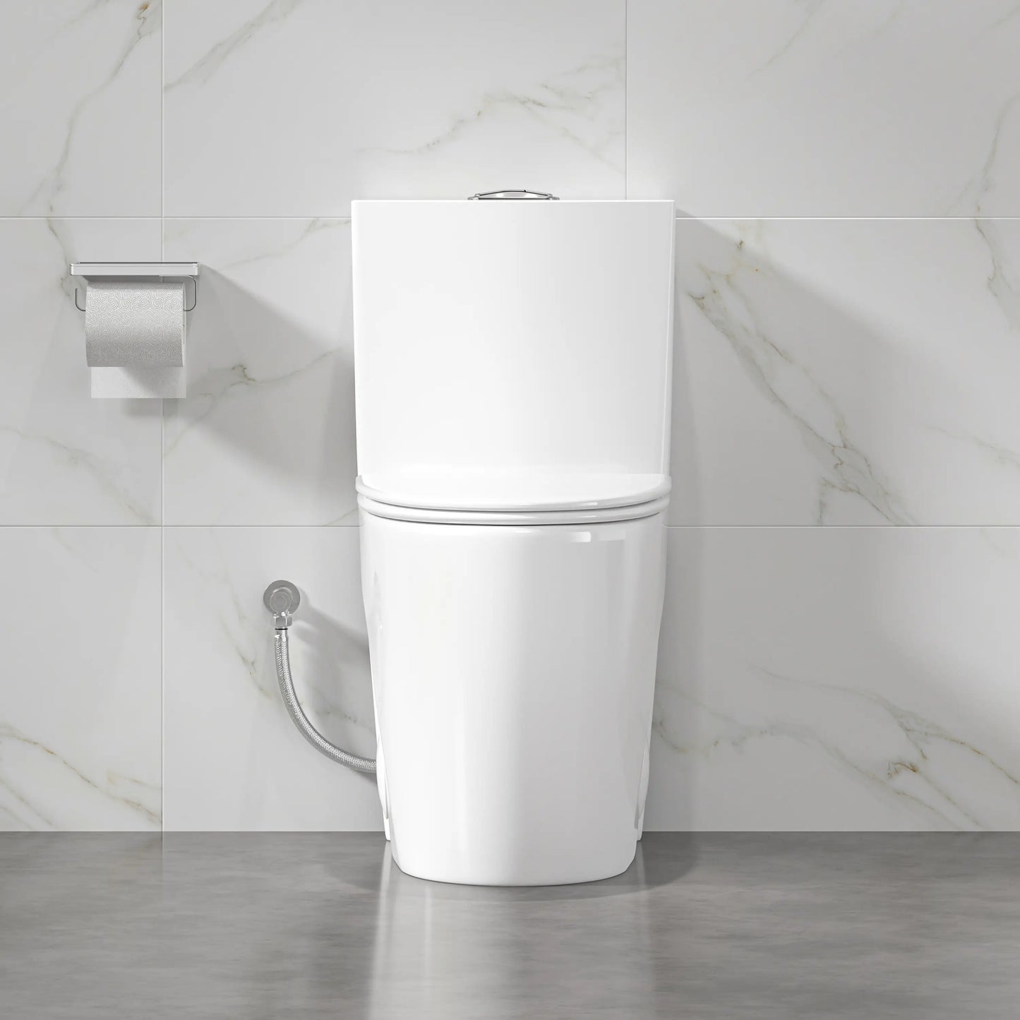 Reno One-Piece Chair Height Elongated Toilet, 1.1/1.6 GPF Dual Flush, Multiple Colors