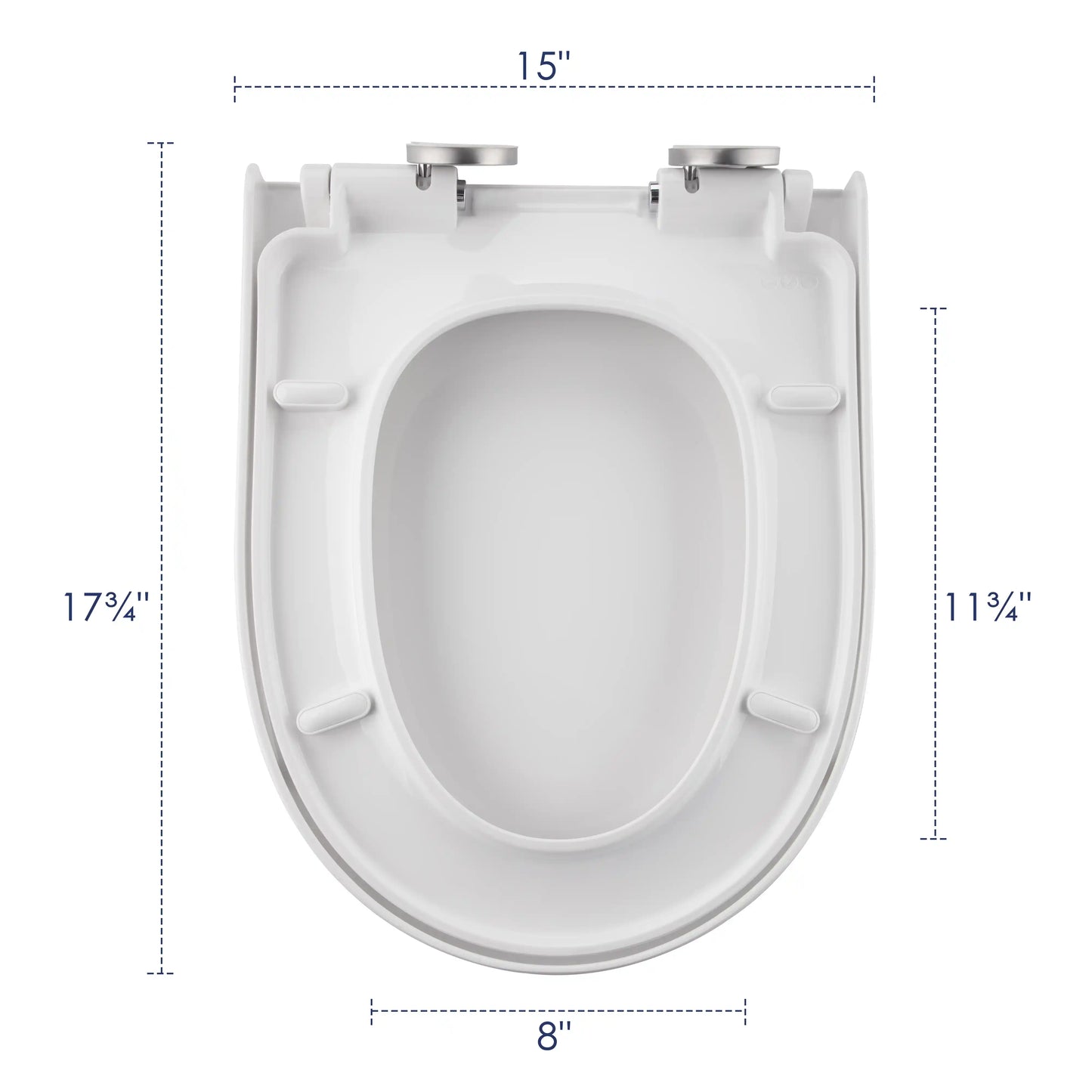 Turner 1.1/1.6 GPF Dual Flush Elongated One-Piece Toilet, Chair Height, White / Matte Black