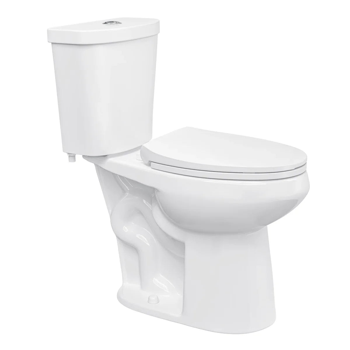 Dayton Elongated 18.9" Chair Height Two-Piece Toilet, Single or Dual Flush, Soft-Close Seat