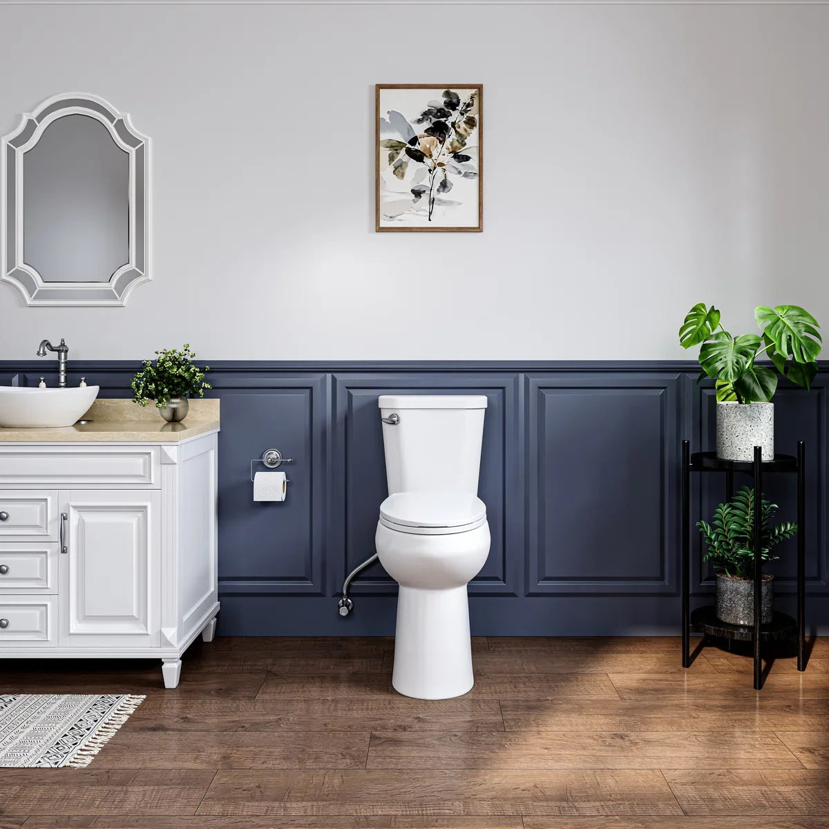 Dayton Elongated 20.7" Chair Height Two-Piece Toilet, 1.28 GPF Single Flush, Soft-Close Seat