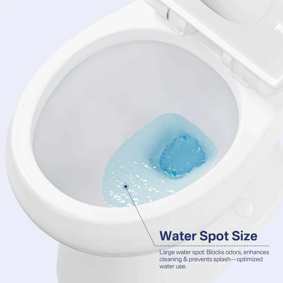 Dayton Round 18.9" Chair Height Two-Piece Toilet, 1.28 GPF Single Flush, Soft-Close Seat