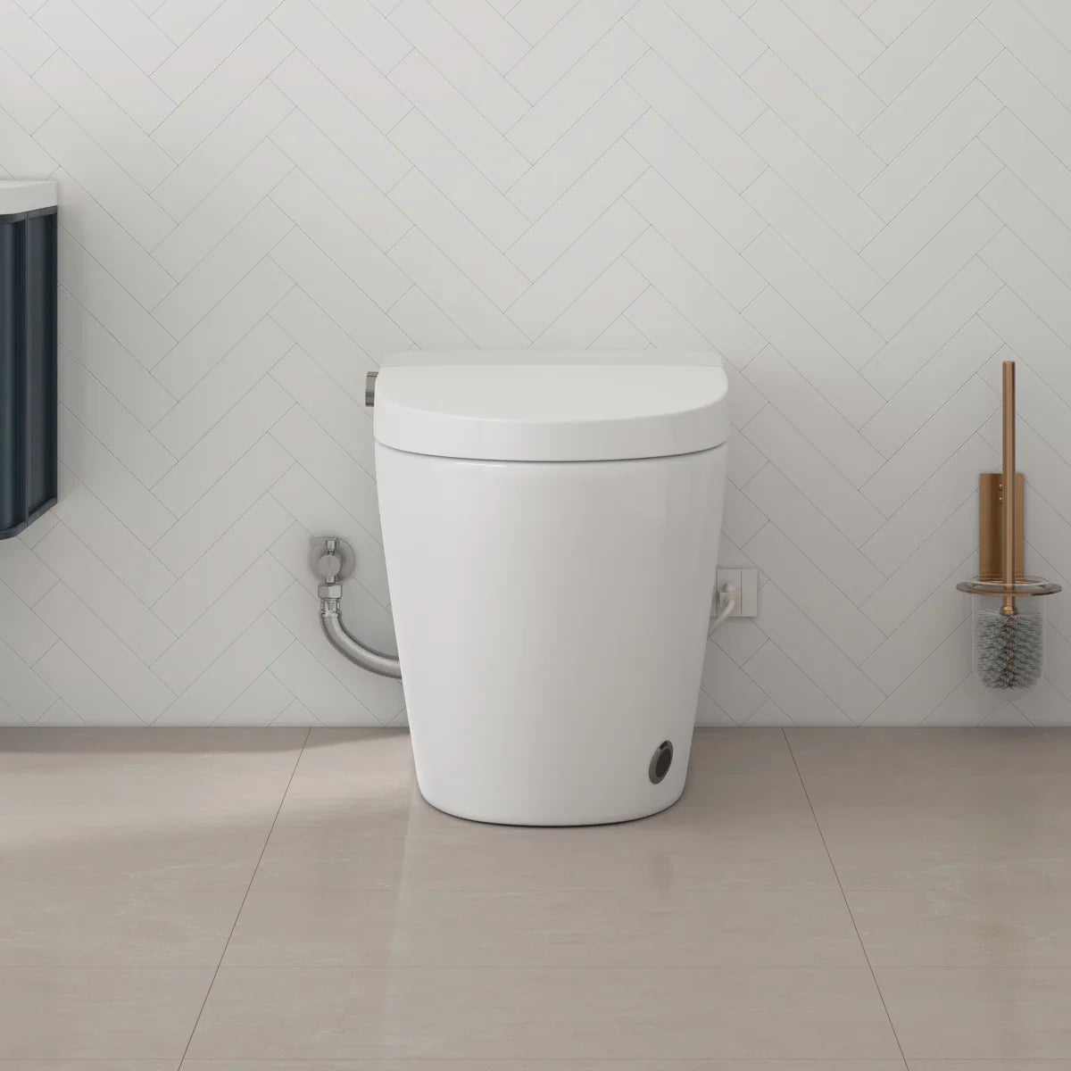Piedmont Elongated Smart Toilet – Heated Seat, Touchless Flush & Optional Bidet