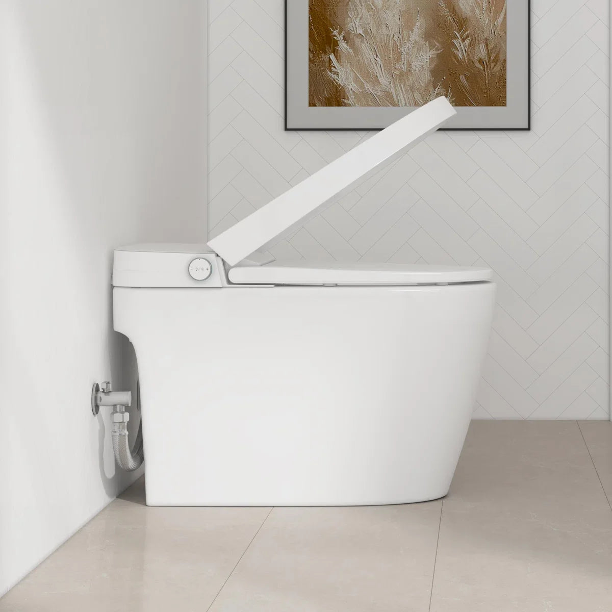 Piedmont Elongated Smart Toilet – Heated Seat, Touchless Flush & Optional Bidet
