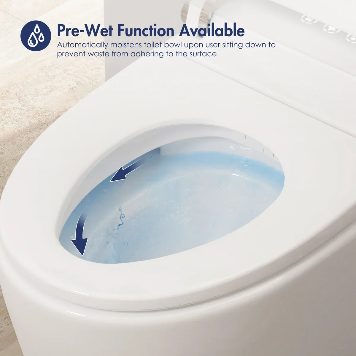 Piedmont Elongated Smart Toilet – Heated Seat, Touchless Flush & Optional Bidet