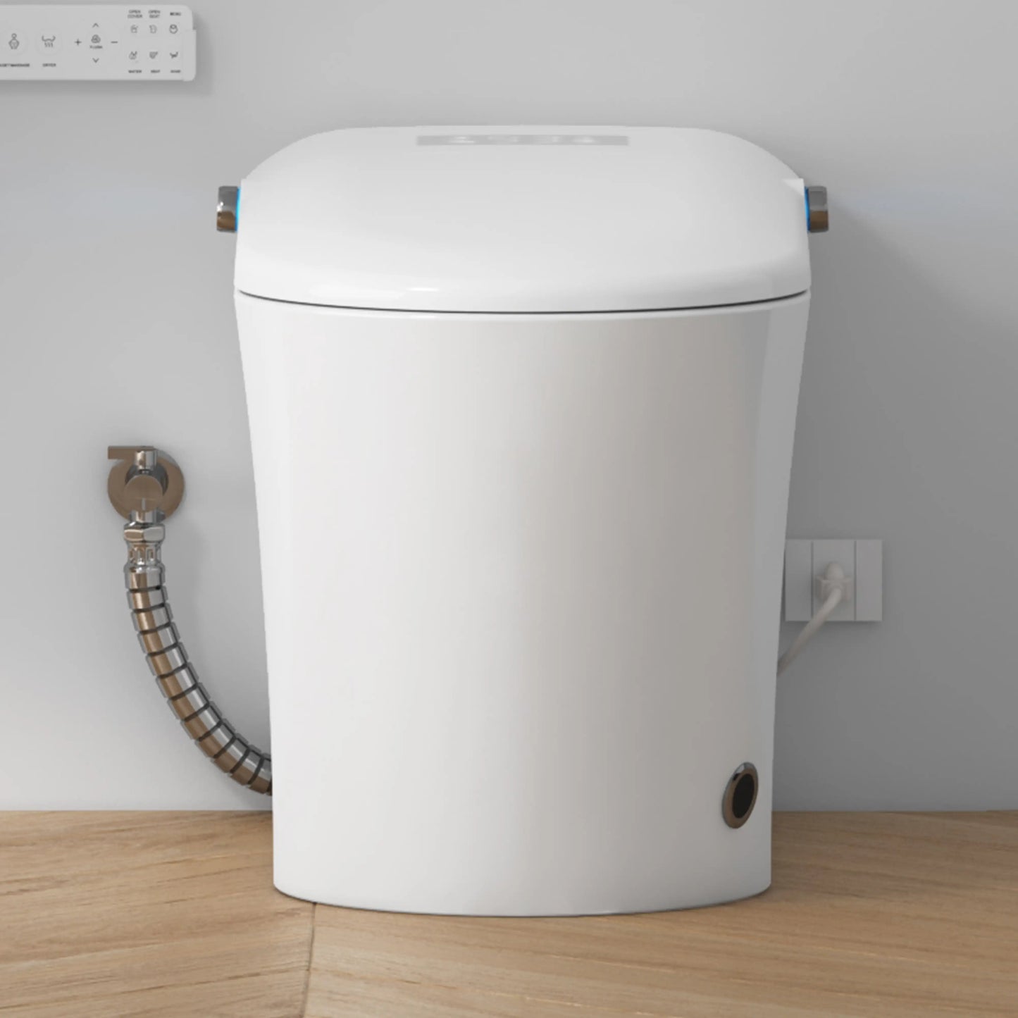 Achernar Elongated Smart Toilet with Auto-Open Lid, Heated Bidet & Touchless Flush