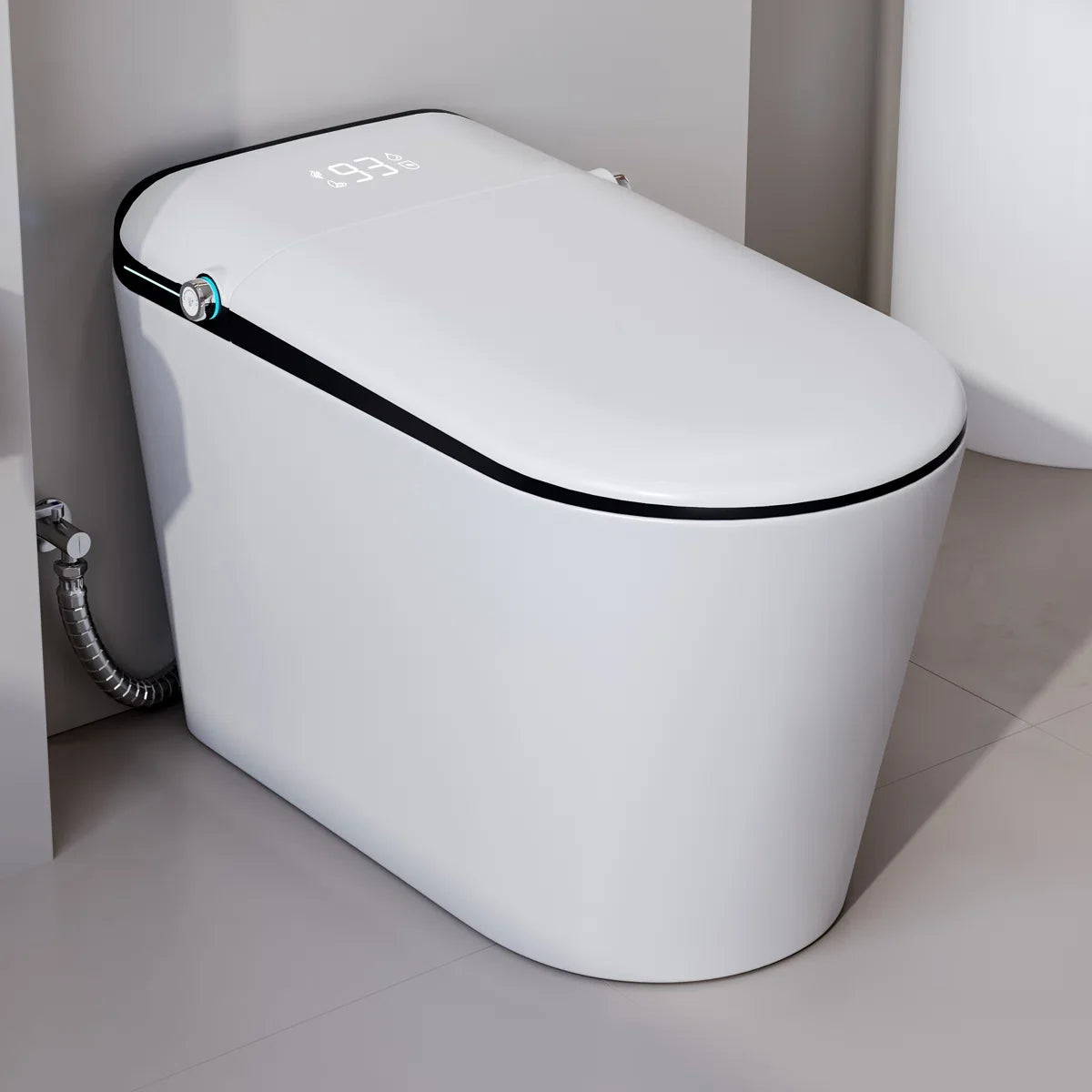 Achernar Elongated Smart Toilet with Auto-Open Lid, Heated Bidet & Touchless Flush