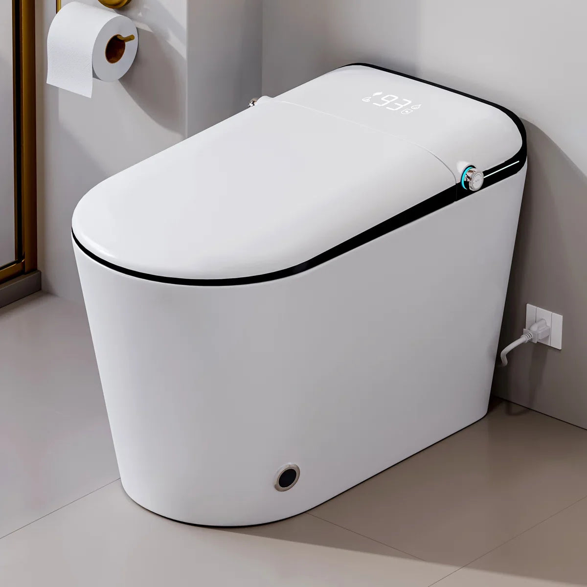 Achernar Elongated Smart Toilet with Auto-Open Lid, Heated Bidet & Touchless Flush