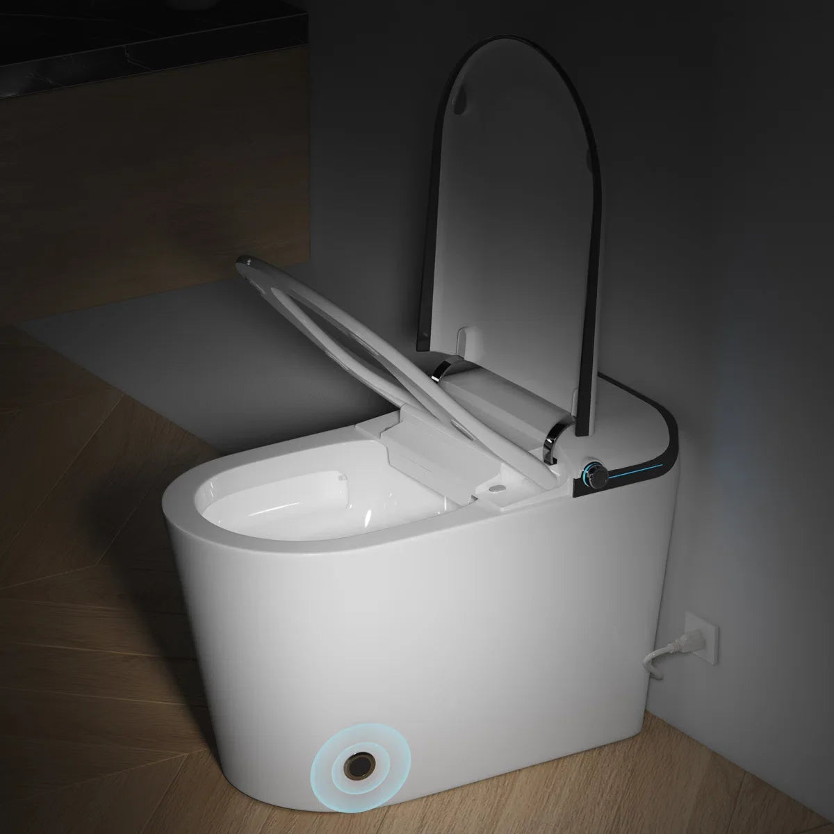 Achernar Elongated Smart Toilet with Auto-Open Lid, Heated Bidet & Touchless Flush