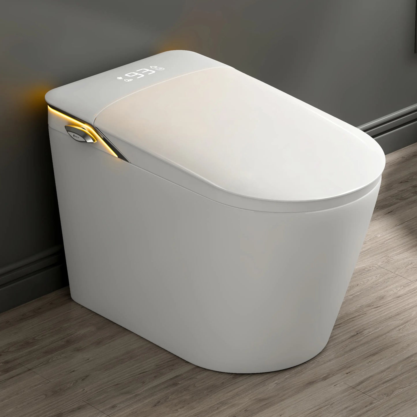 Tucson Smart Toilet – Heated Seat, Foot-Sensor Flush & Optional Auto-Lid with Foam Shield
