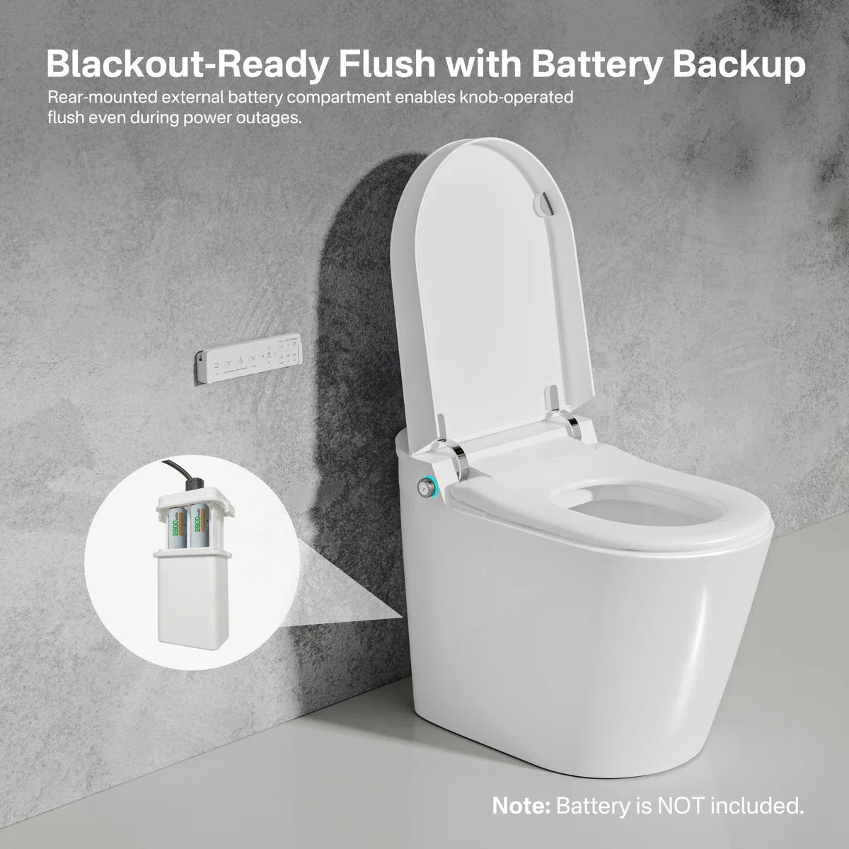 Mason Elongated Smart Toilet with Bidet, Heated Seat & Touchless Flush