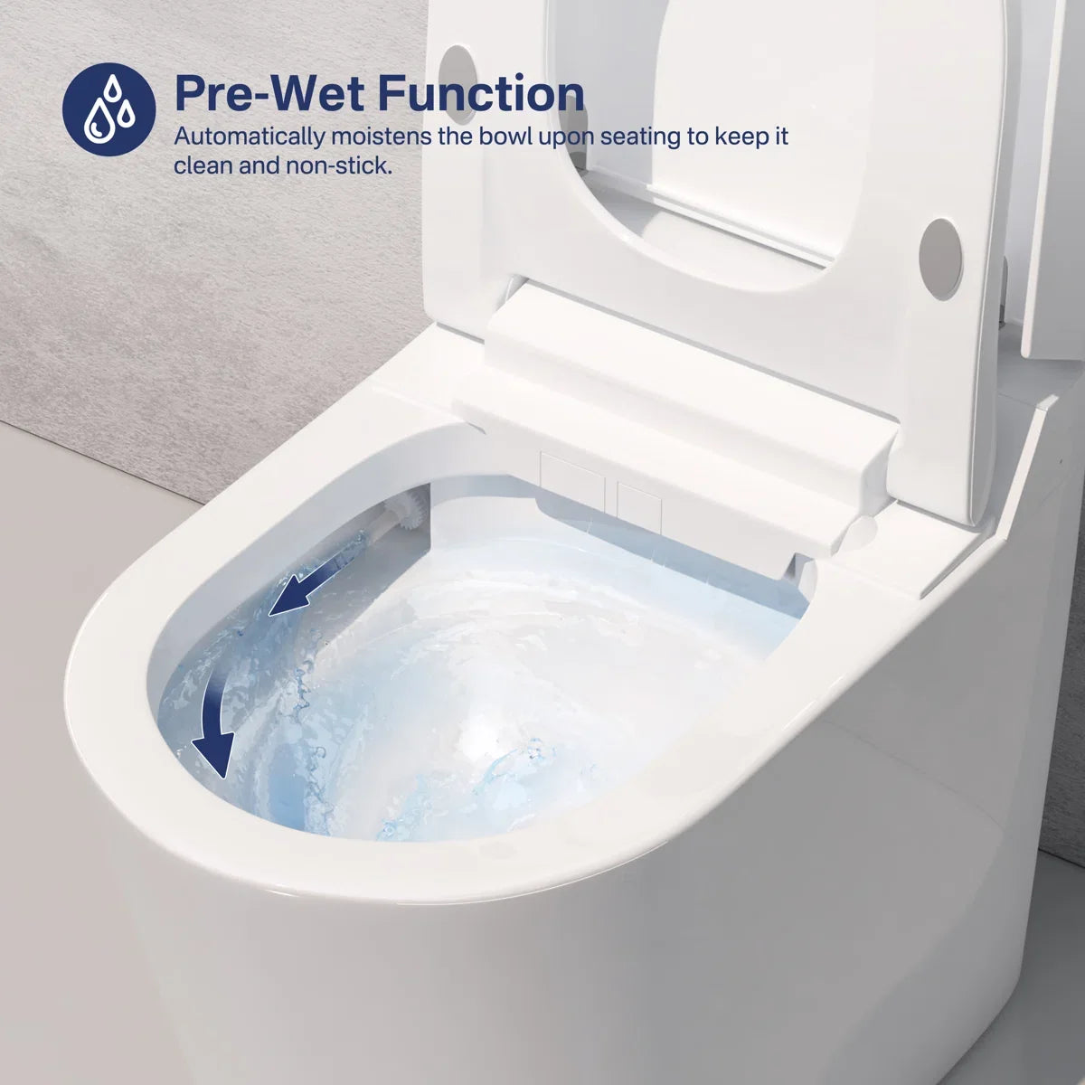 Mason Elongated Smart Toilet with Bidet, Heated Seat & Touchless Flush