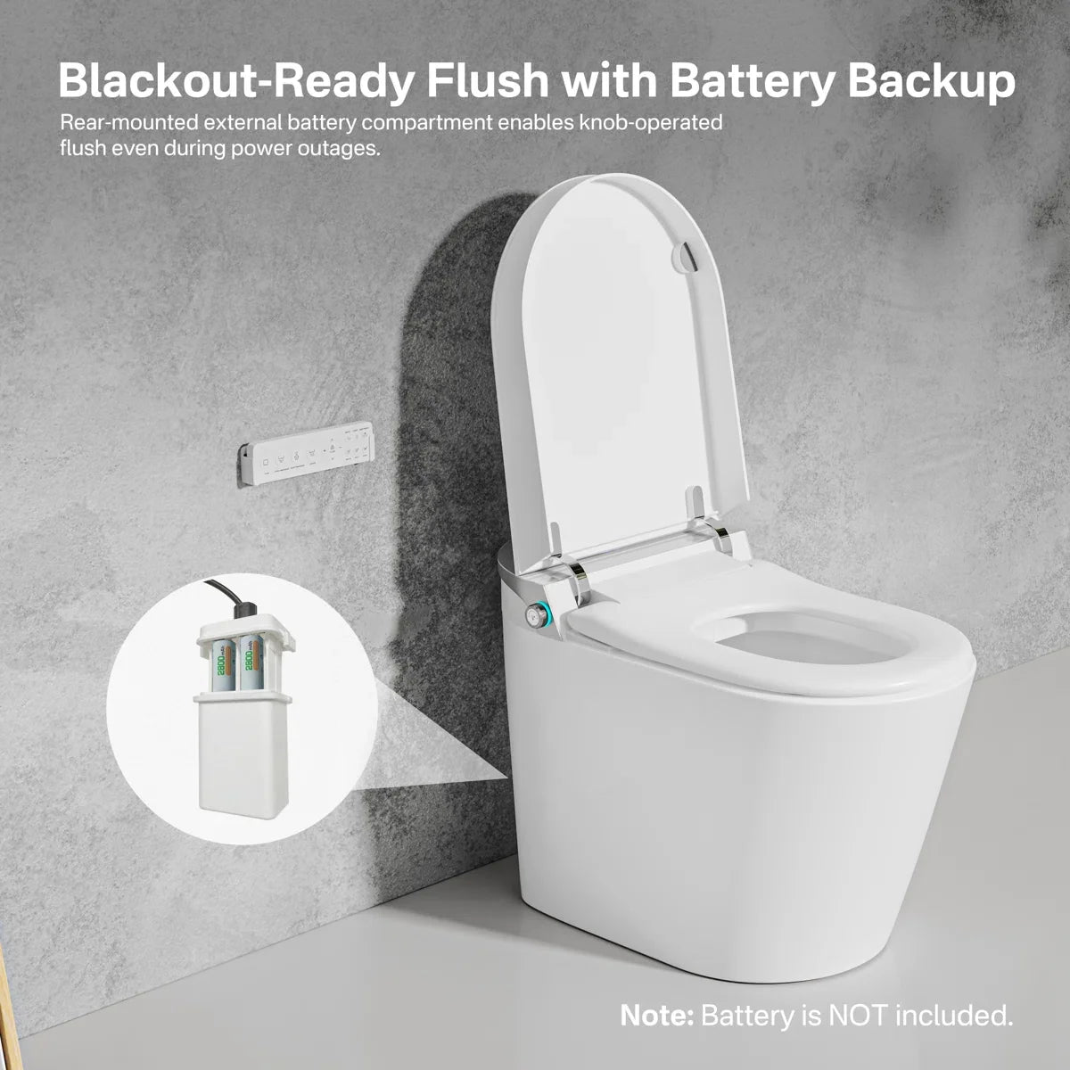 Mason Elongated Smart Toilet with Bidet, Heated Seat & Touchless Flush