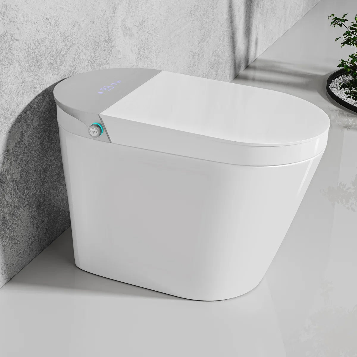 Mason Elongated Smart Toilet with Bidet, Heated Seat & Touchless Flush