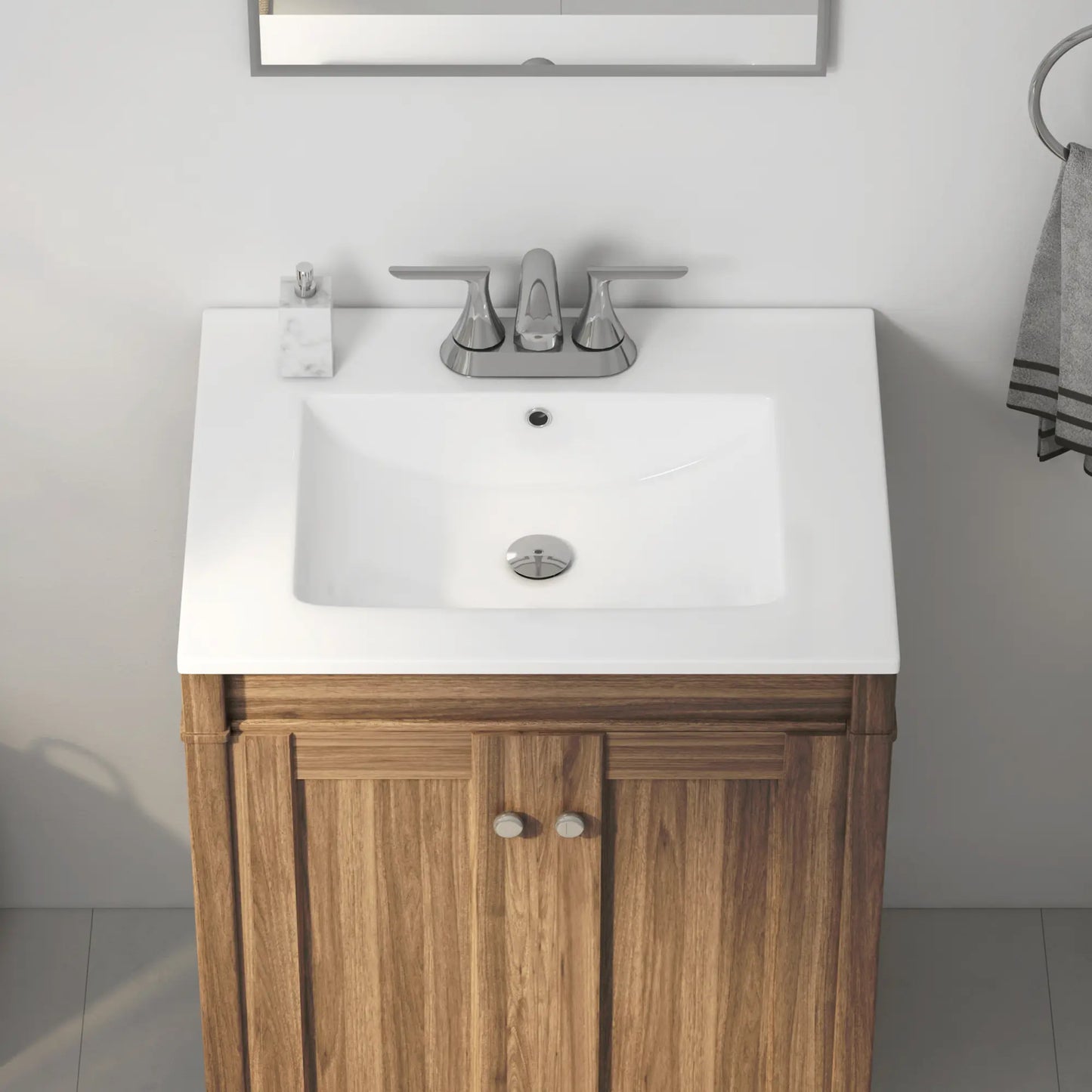 24" x 18" Dayton Vitreous China Vanity Top Sink | White ( Sink Only )